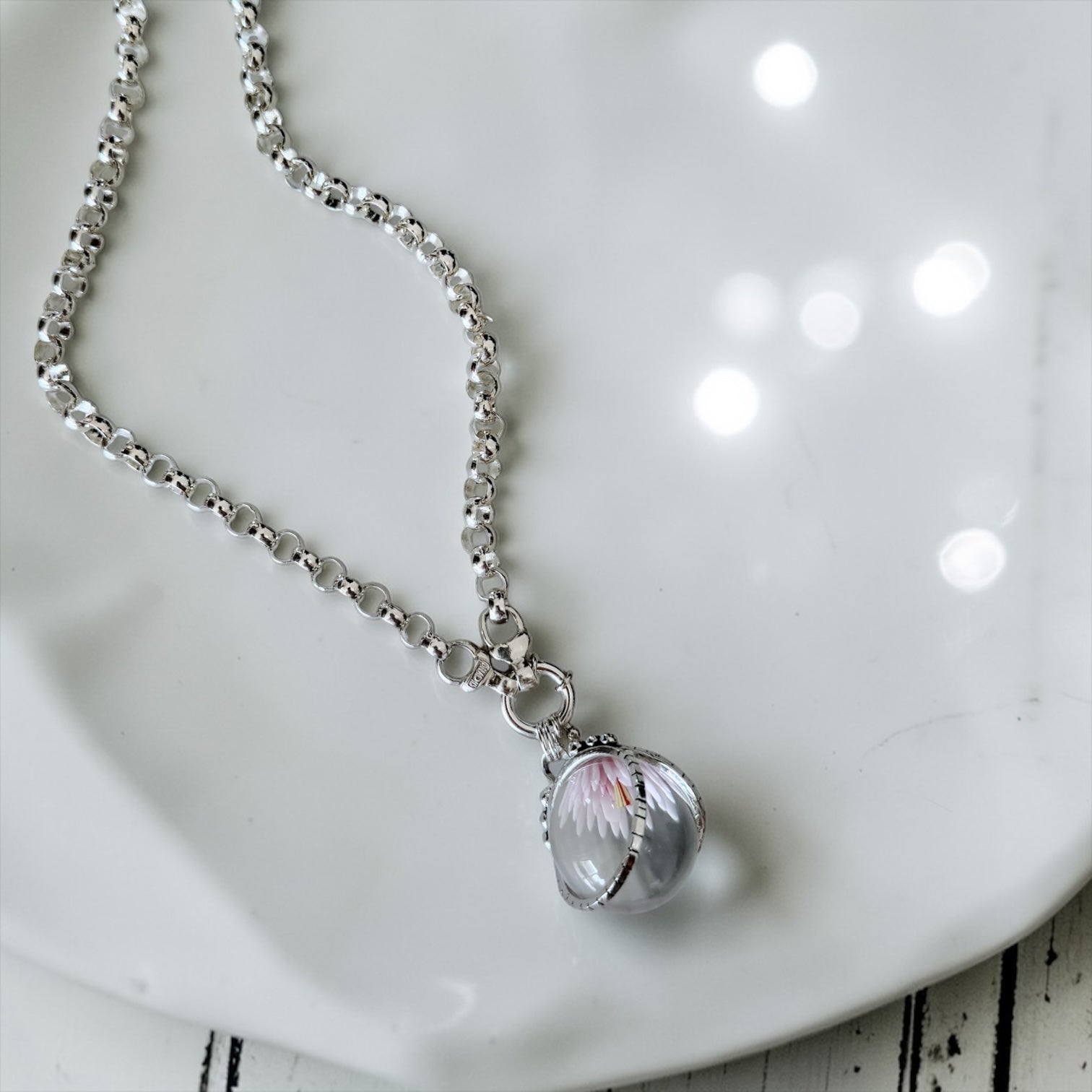 Colgante Halo XL - Cápsula Flor