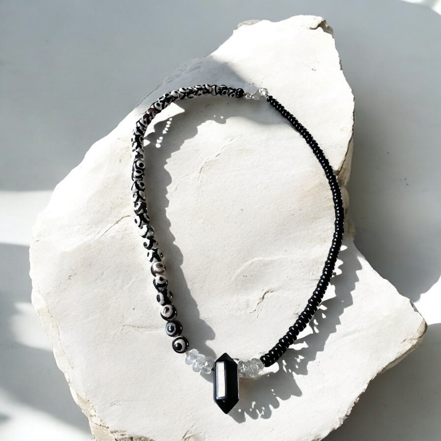 Collar Mini Tibetano - Color Black Block