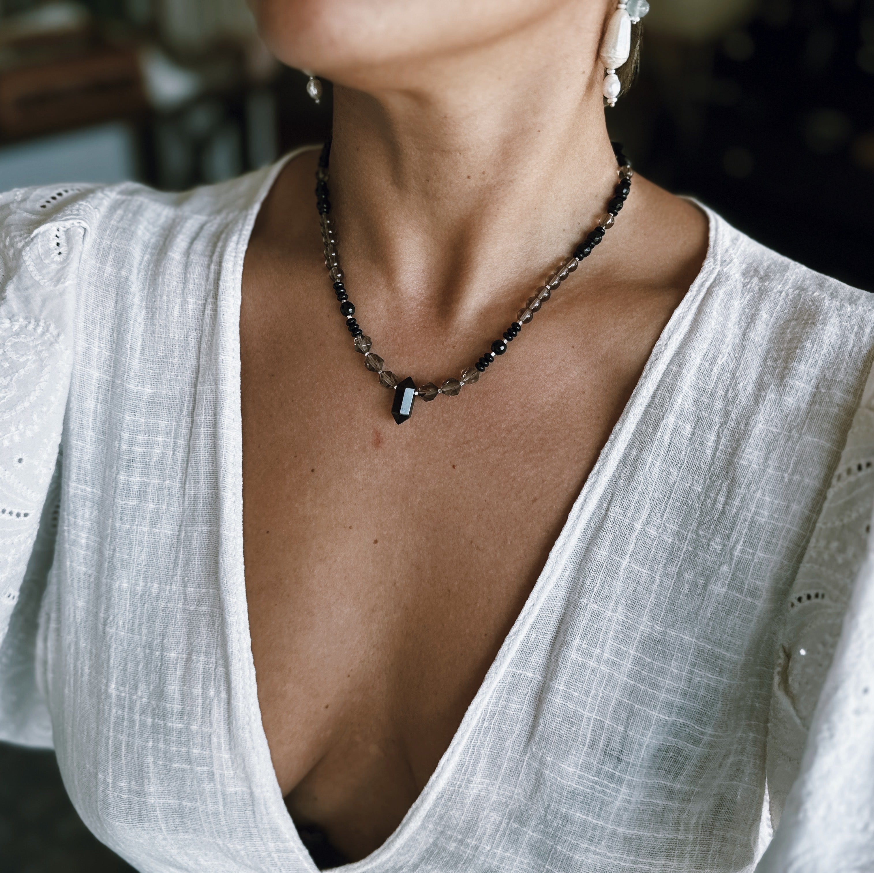 Collar Mini Tibetano - Raven