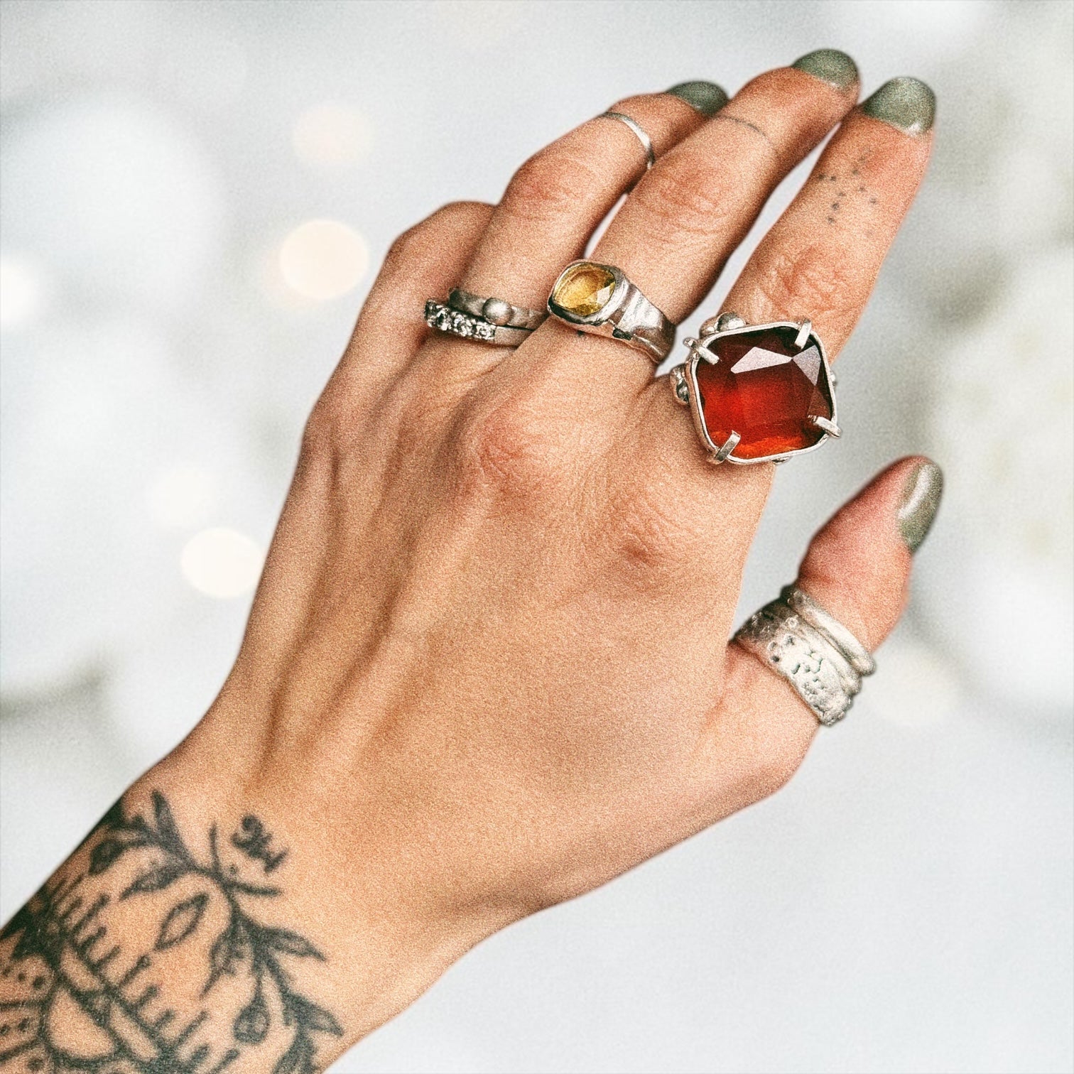 Anillo Soberana - Ámbar