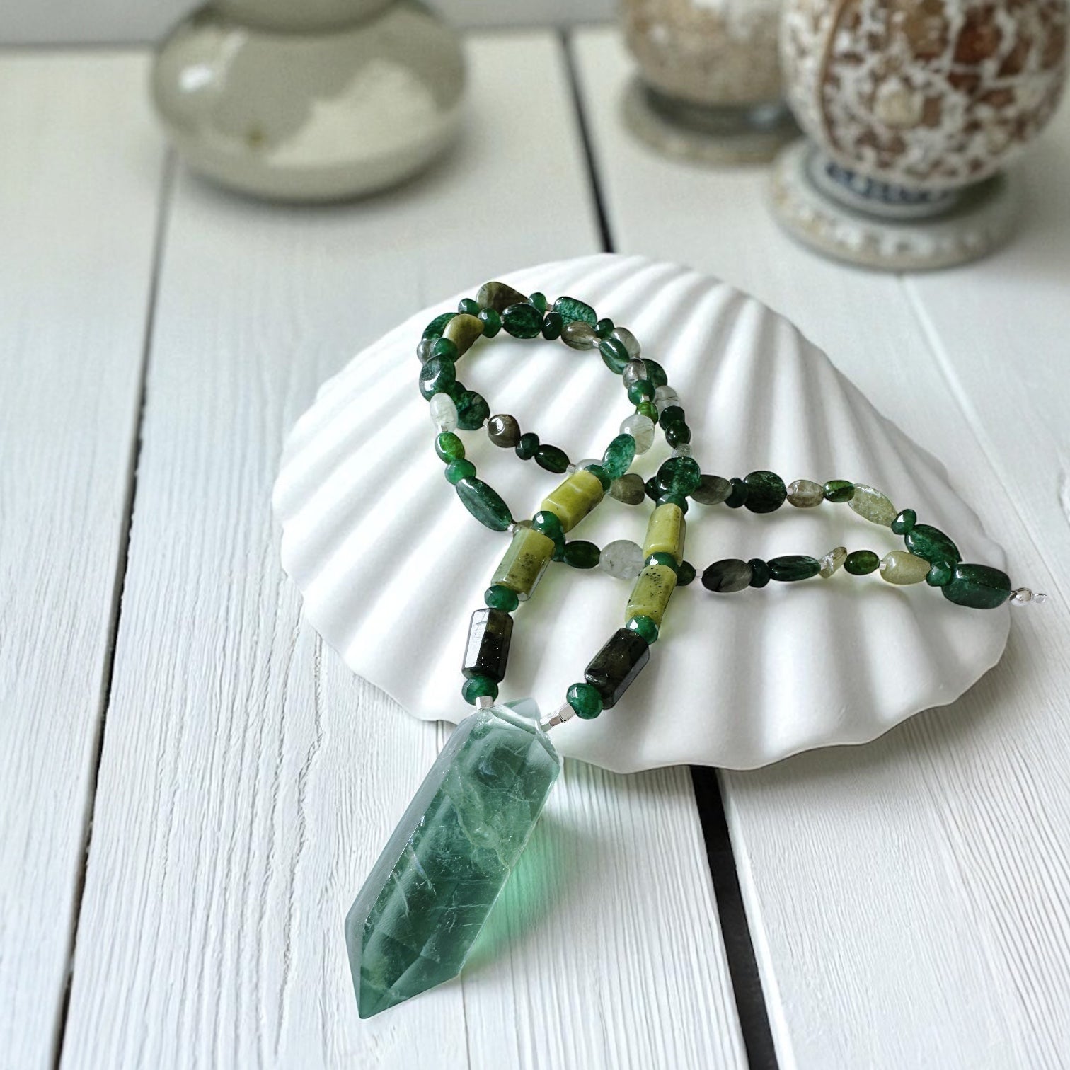 Collar Tibetano - Verde Vital