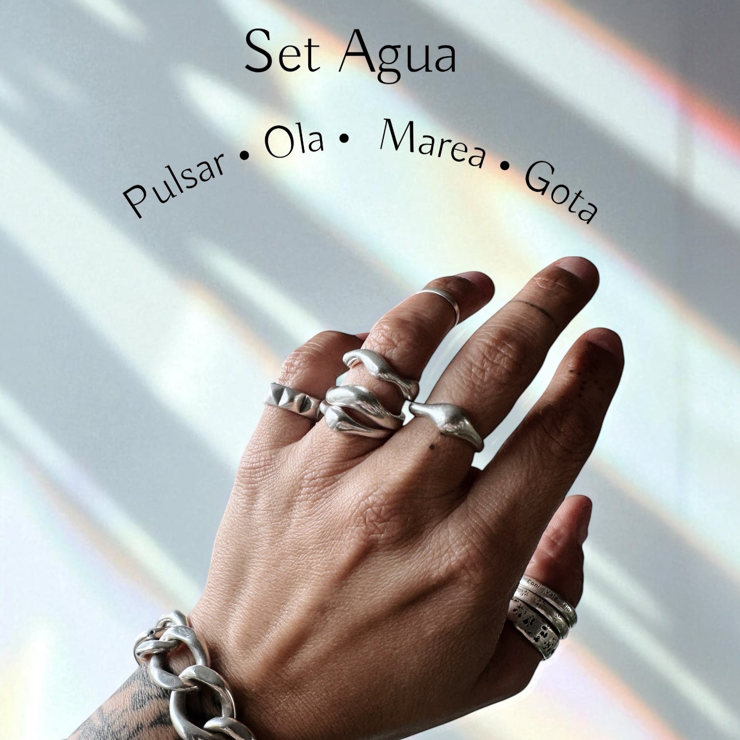 Set Anillos Aguas