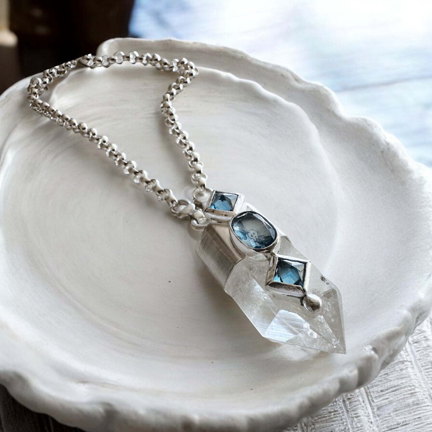 Colgante Punta Cuarzo Paraíso I (c)