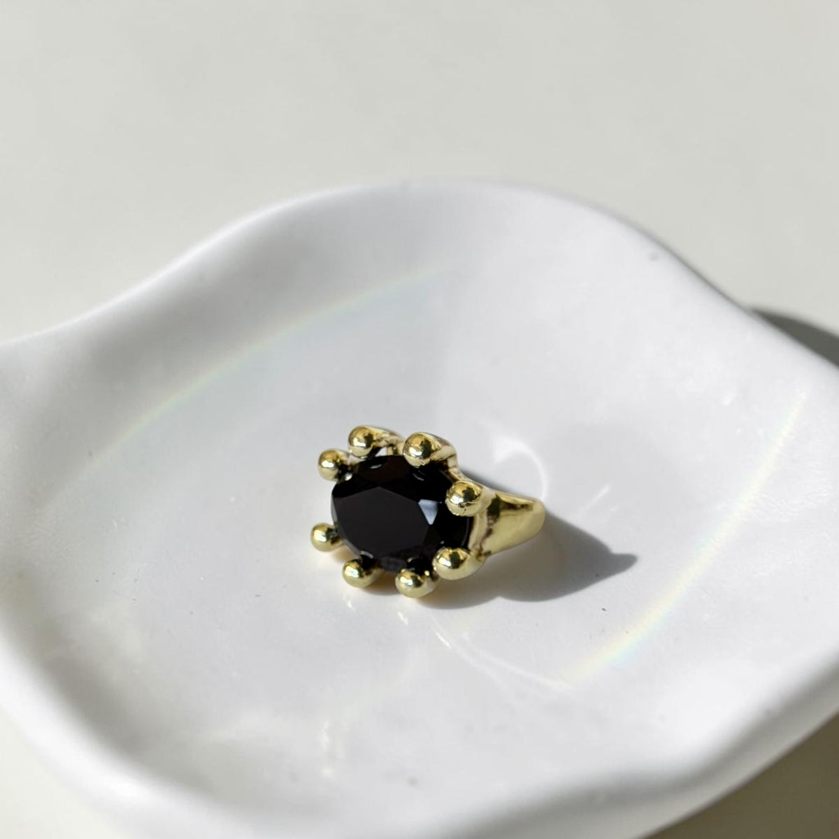 Anillo Refugio Bronce - Ónix