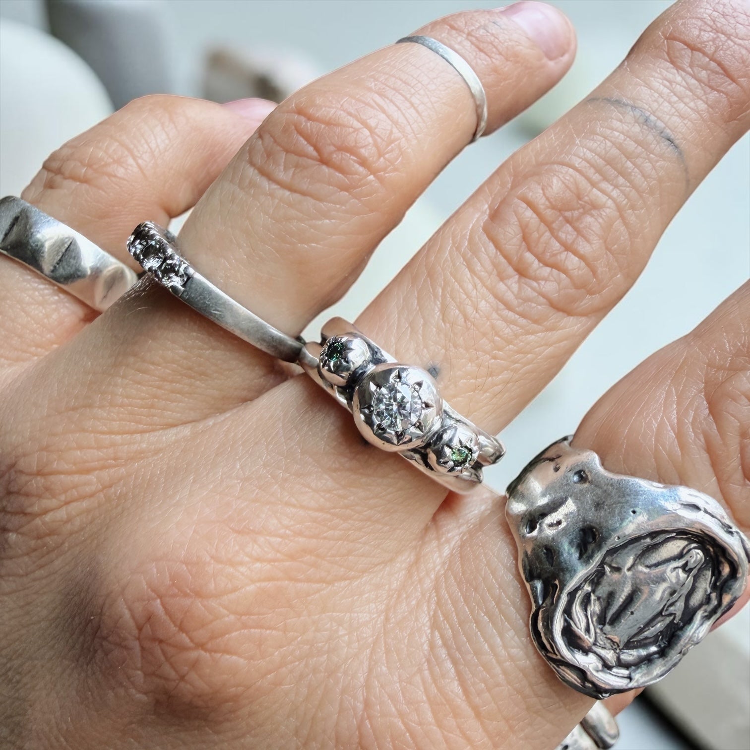 Anillo Bochas Glam