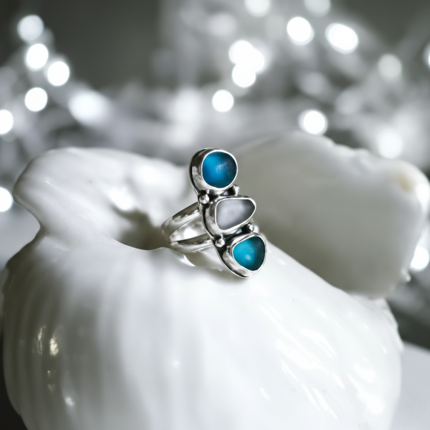 Anillo Amalfi Sea Glass - 2