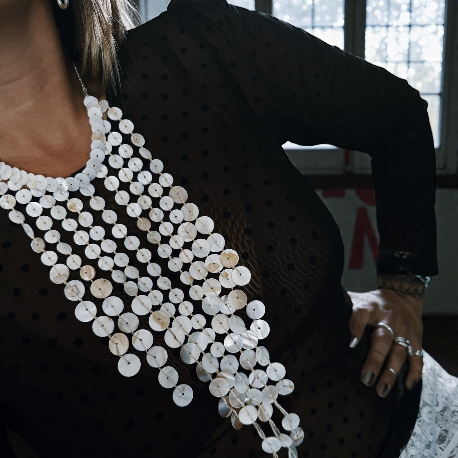 Collar Trama de Nácar (envío el lunes)