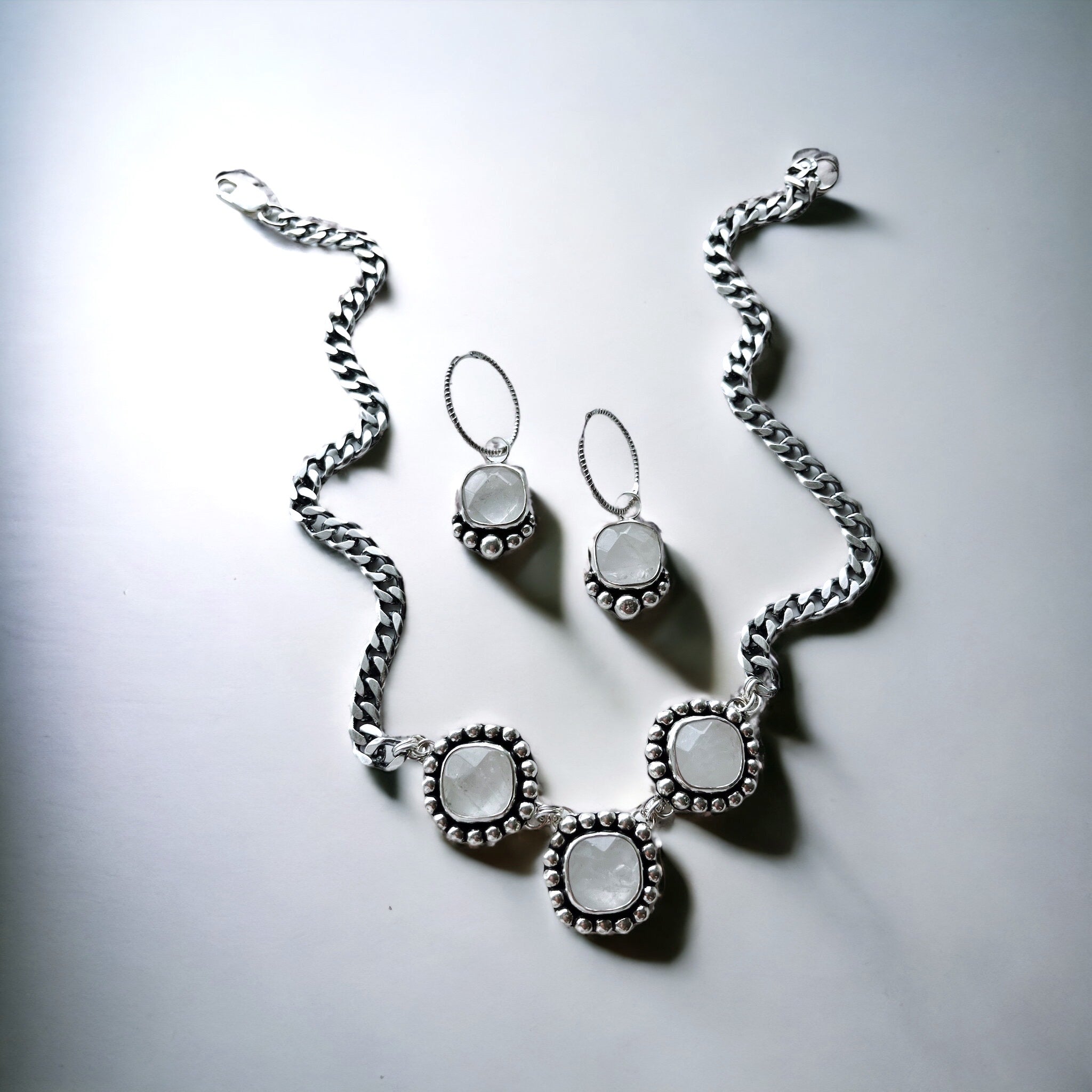 Conjunto Collar y Aros RosaMari - PREVENTA