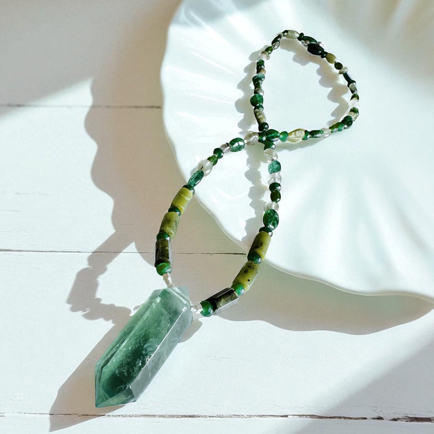 Collar Tibetano - Verde Vital