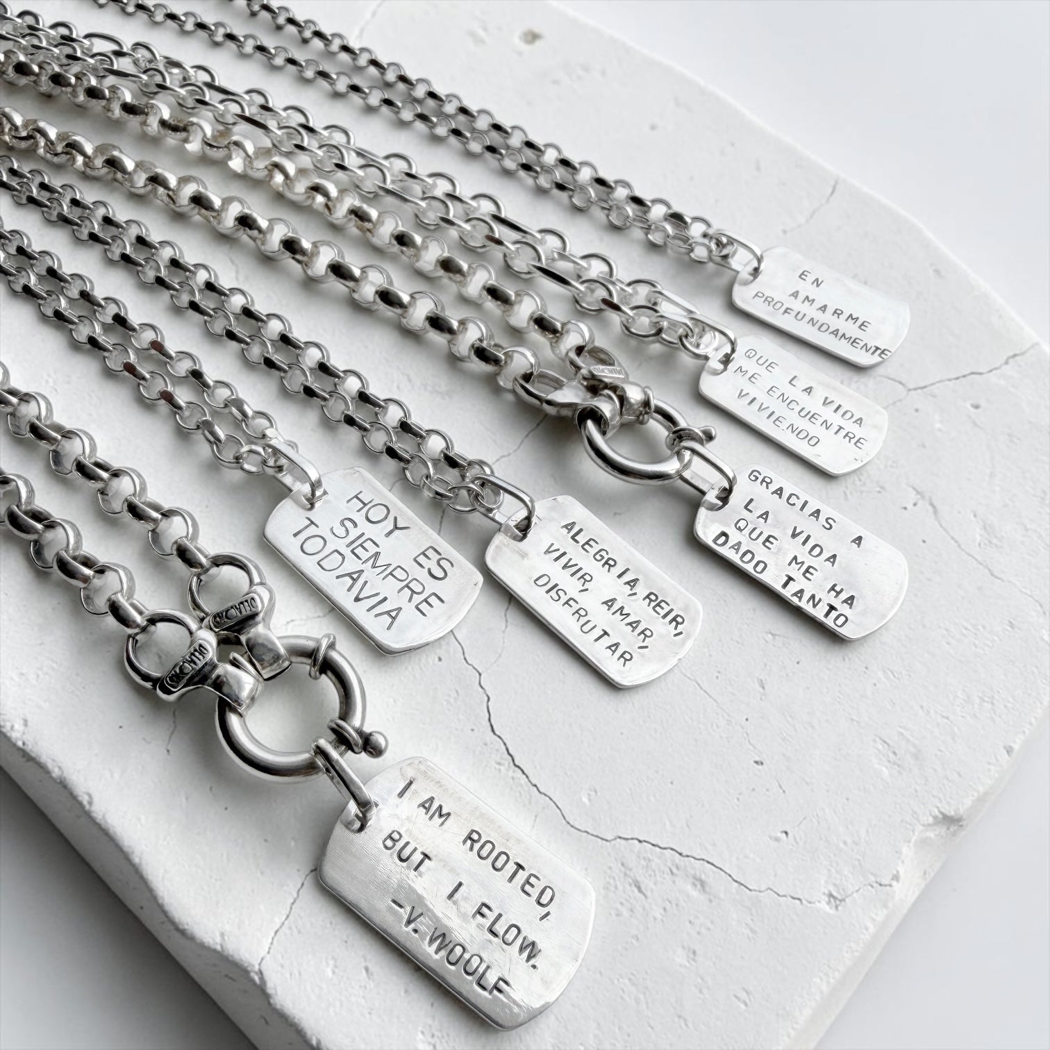 Colgante Placa “s” Personalizada