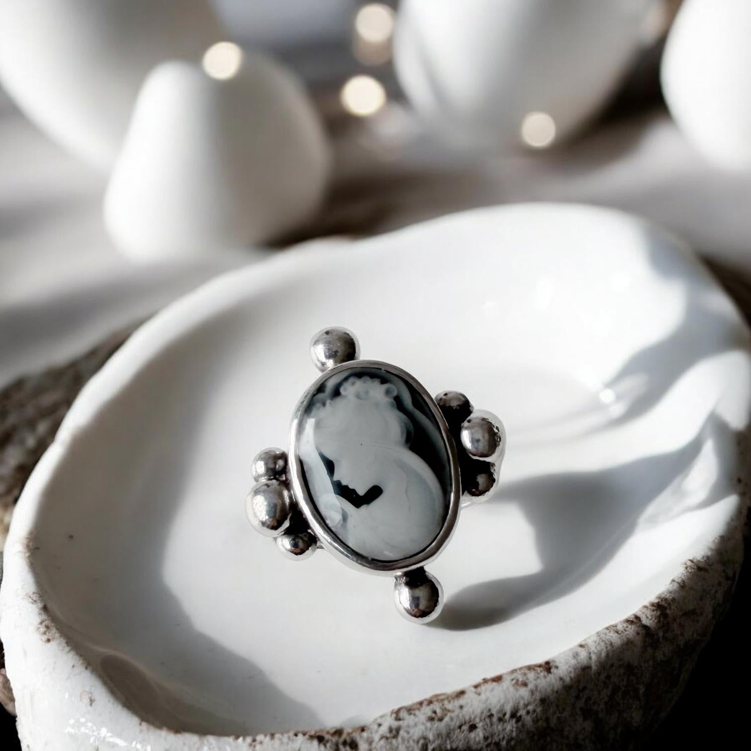 Anillo Camafeo Aurelia - Black