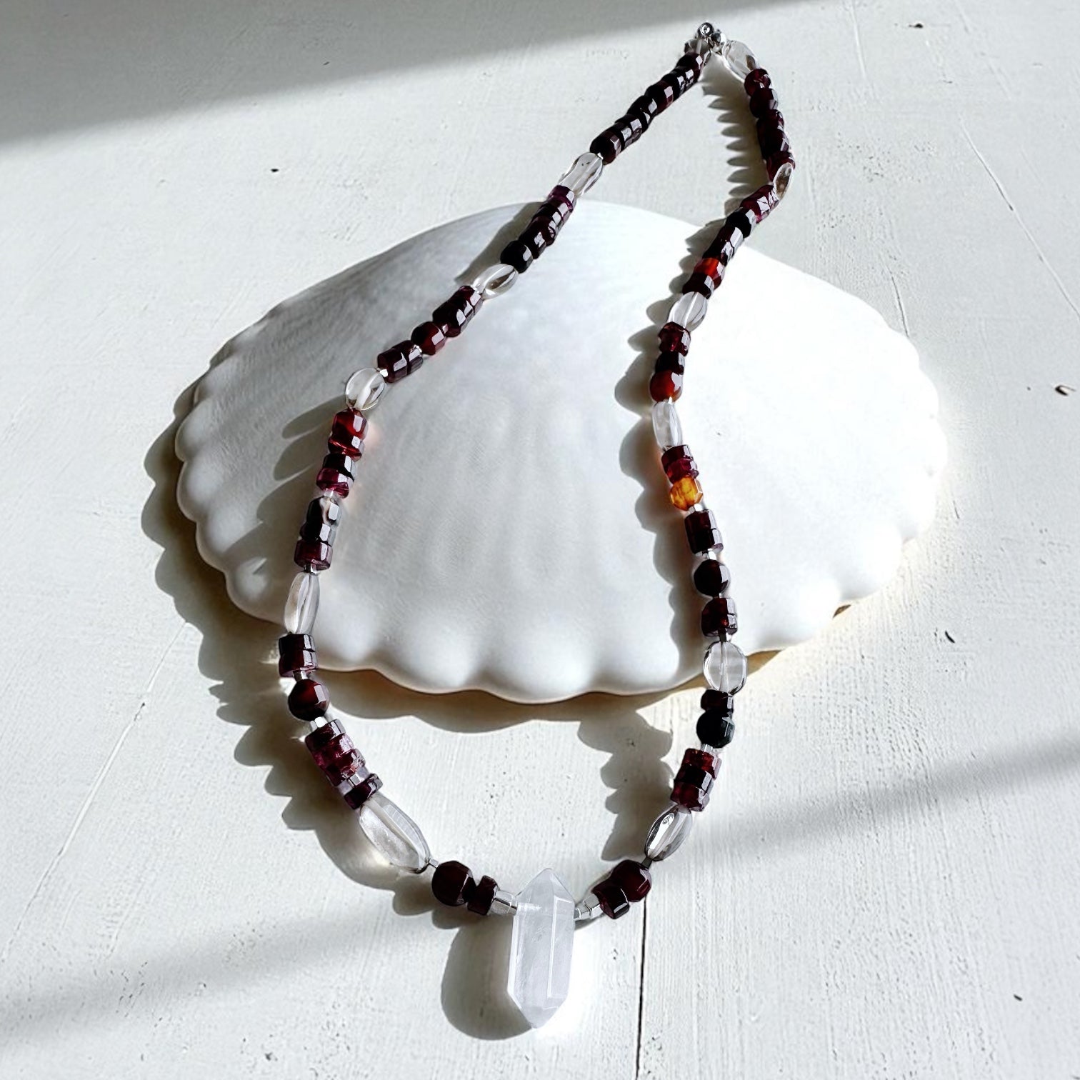 Collar Mini Tibetano - Carmine