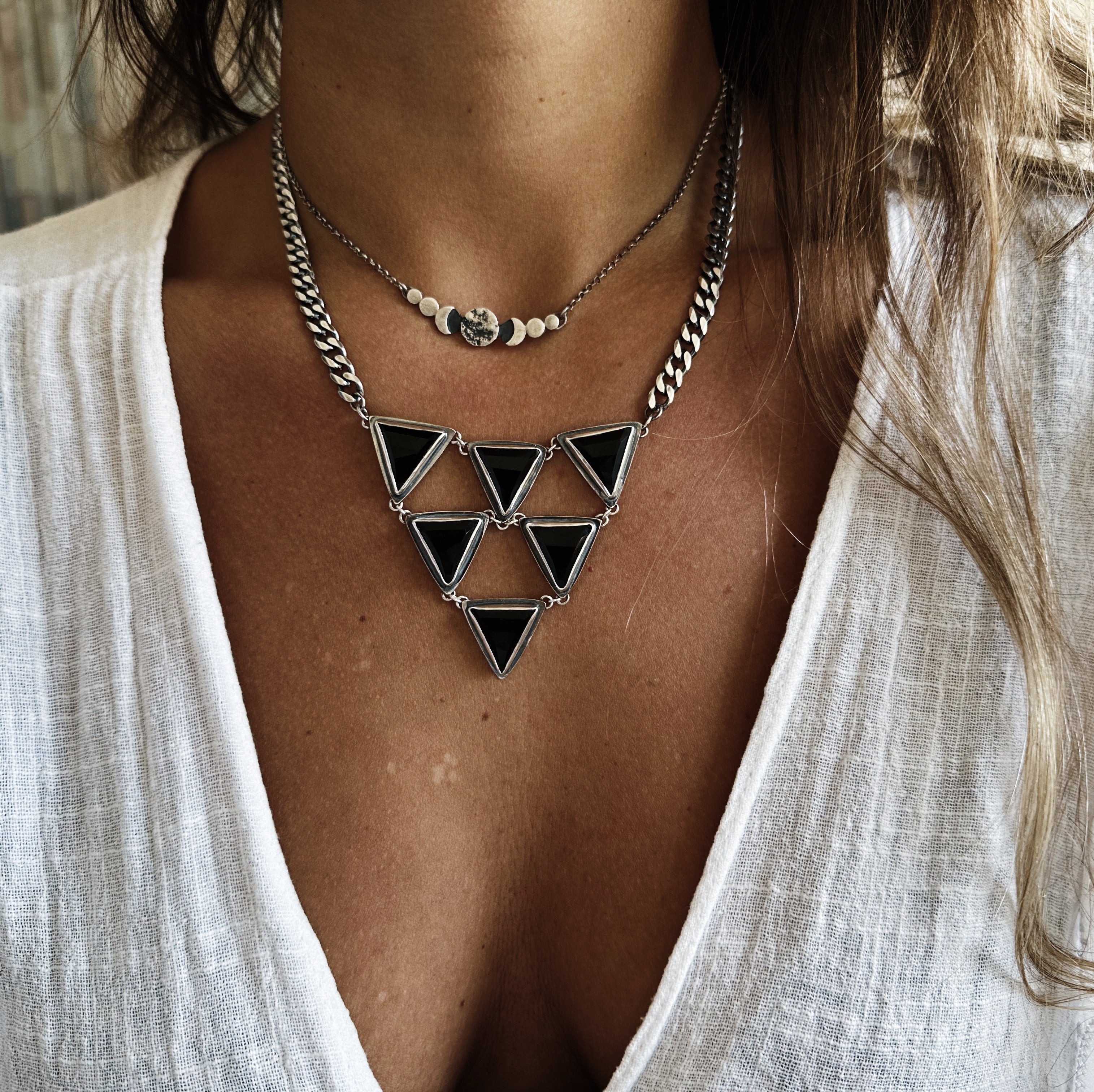 Collar Geometría Sagrada Black - PREVENTA