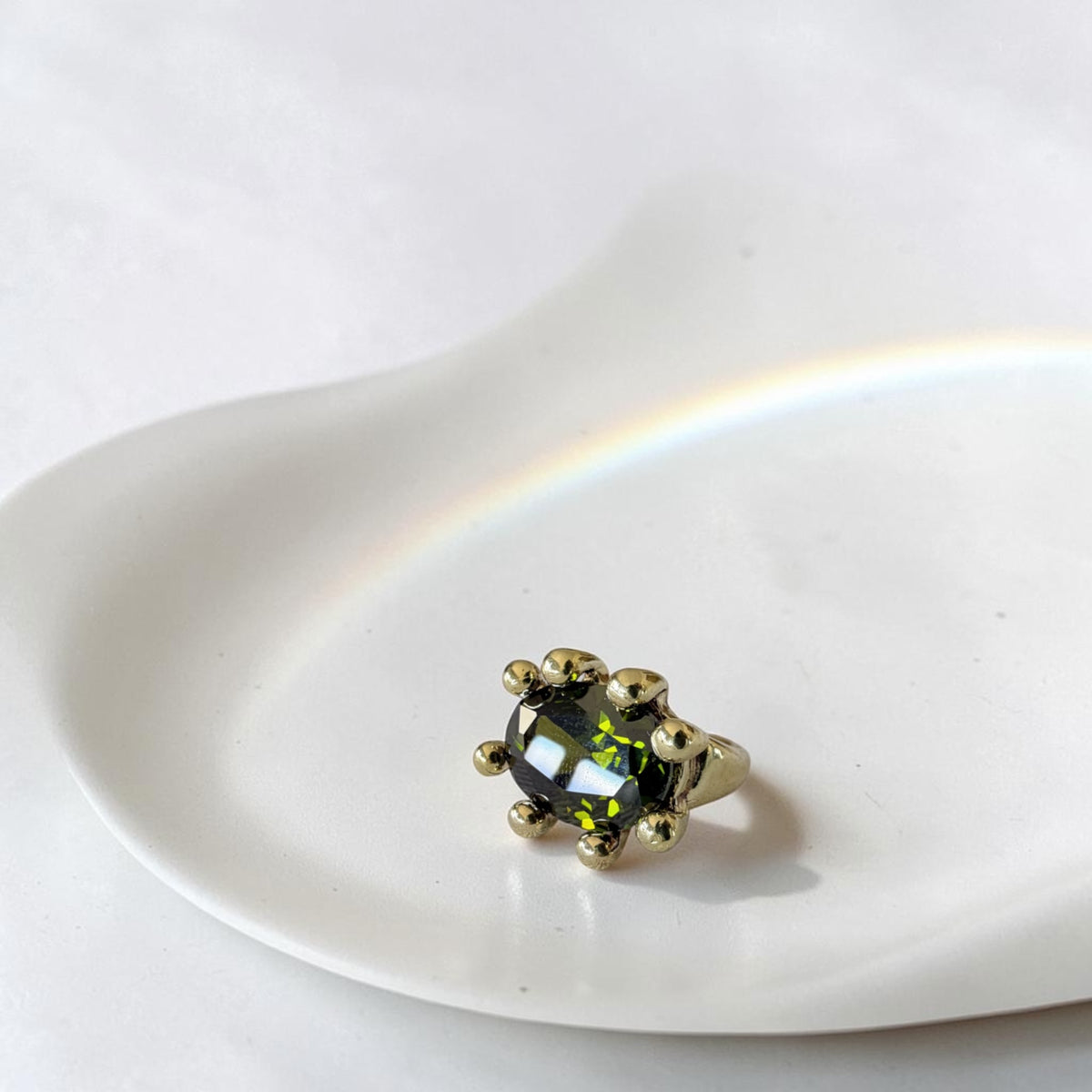 Anillo Refugio Bronce - Peridoto