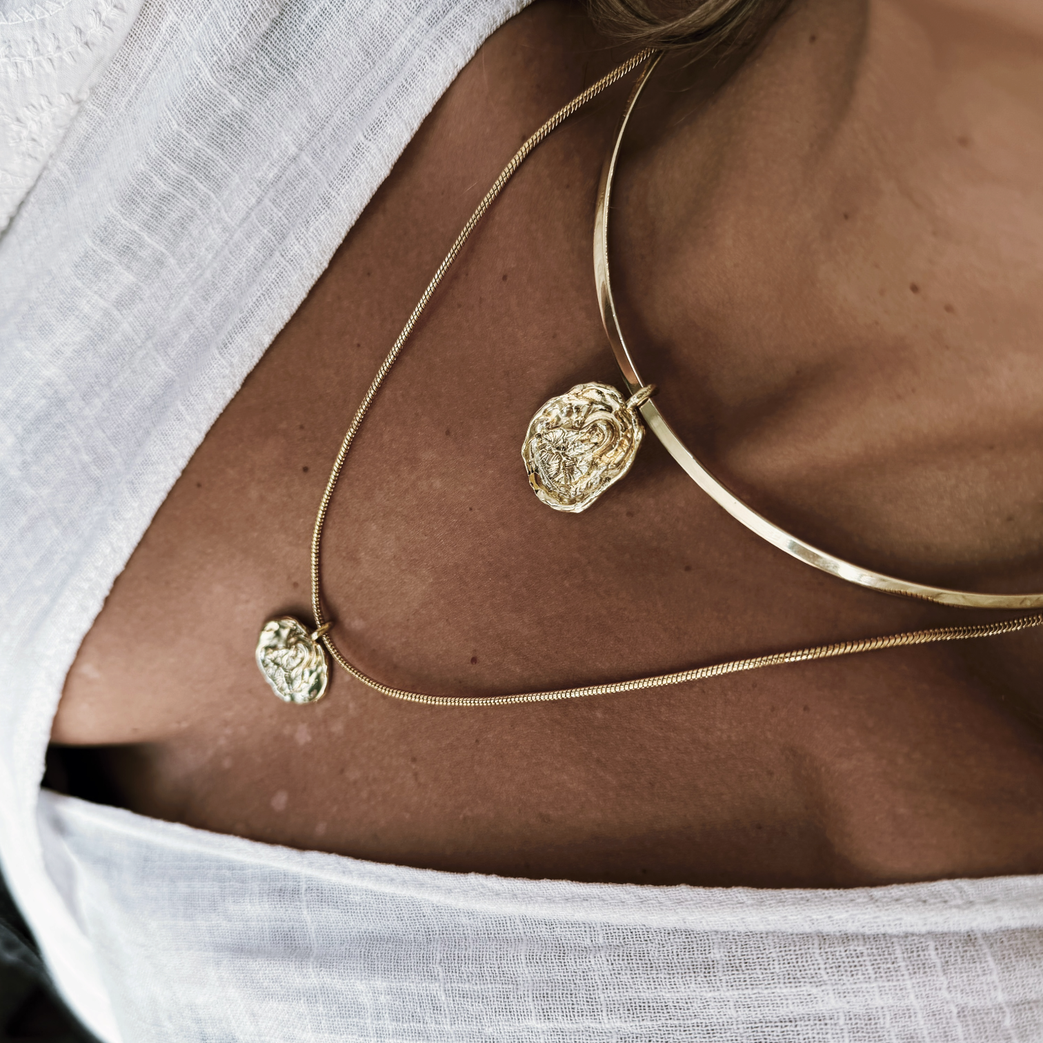 Collar Tiara Bronce - Redonda