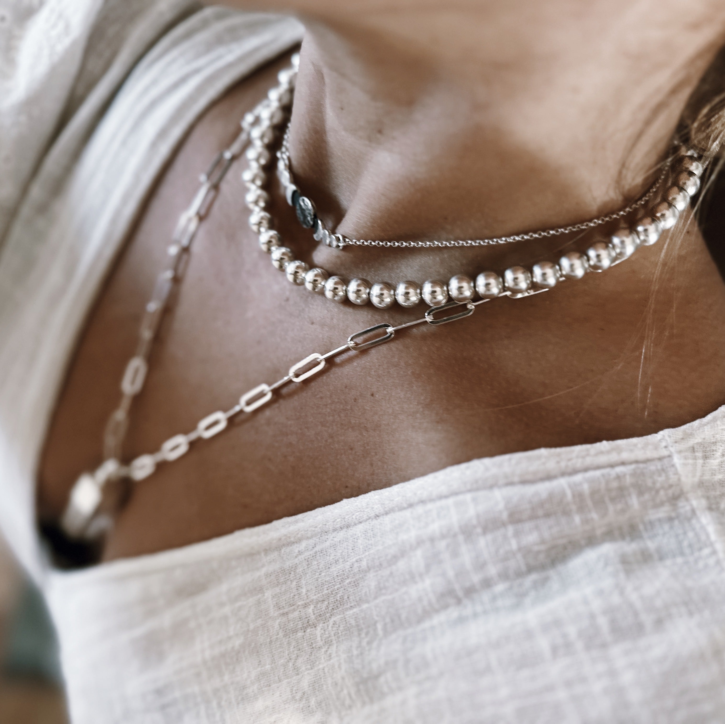 Collar Rocking Balls - Total Silver