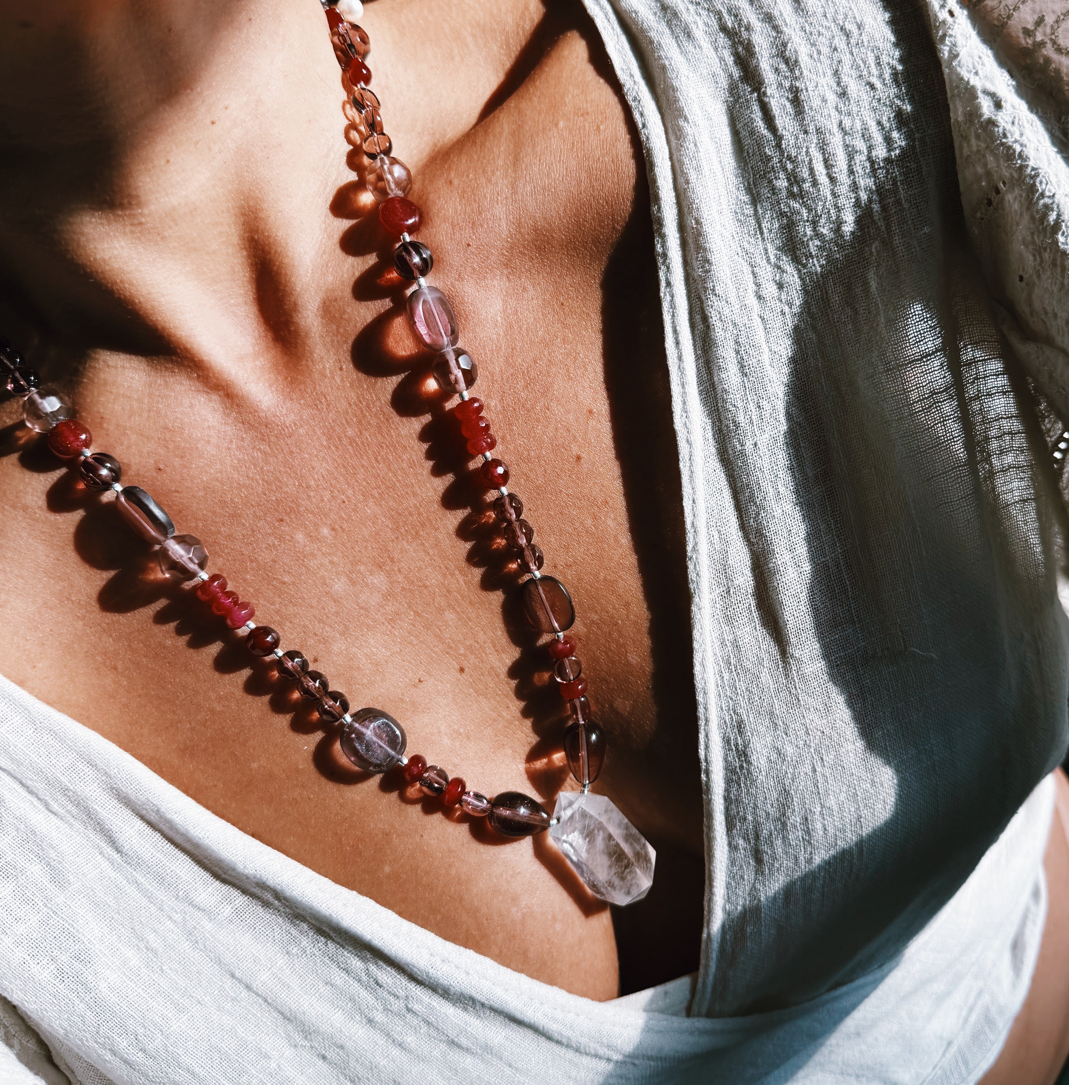 Collar Tibetano - Blush