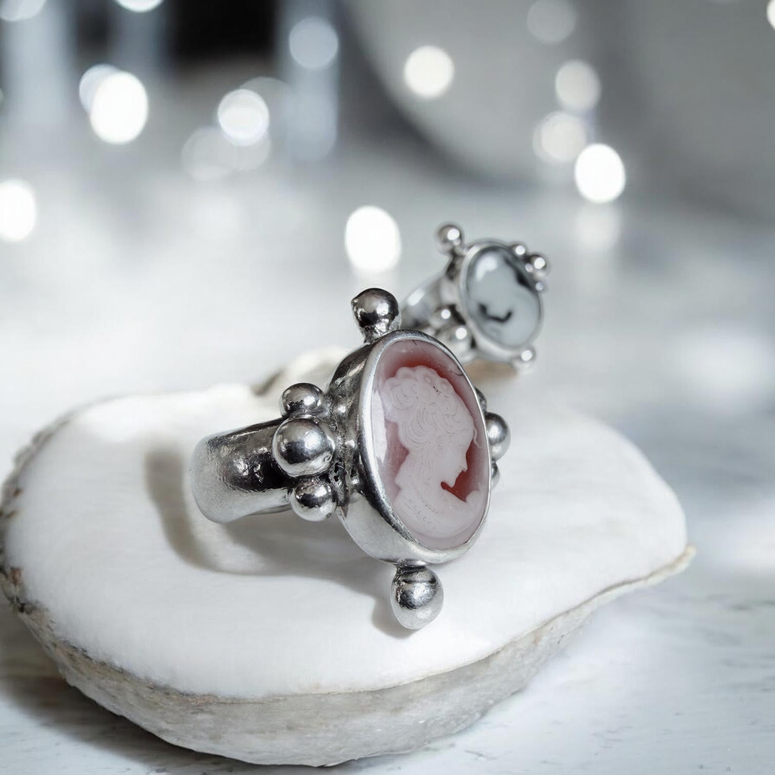 Anillo Camafeo Aurelia - Carmín