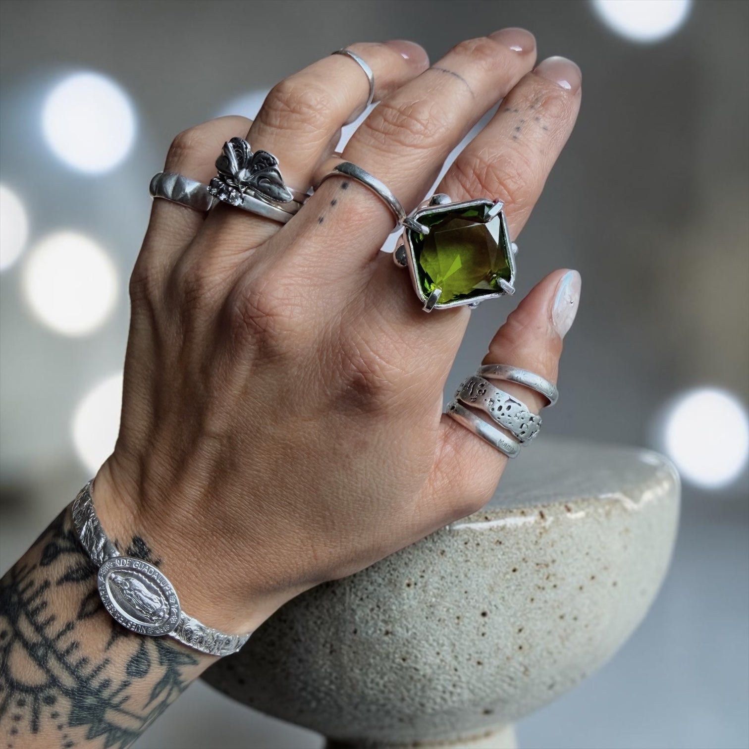 Anillo Soberana - Green Apple