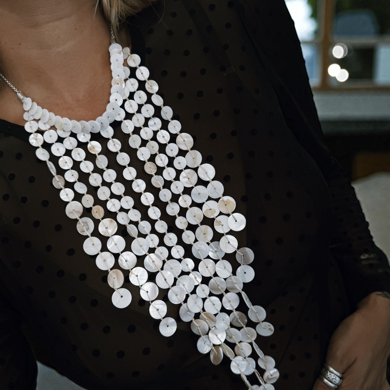 Collar Trama de Nácar (envío el lunes)