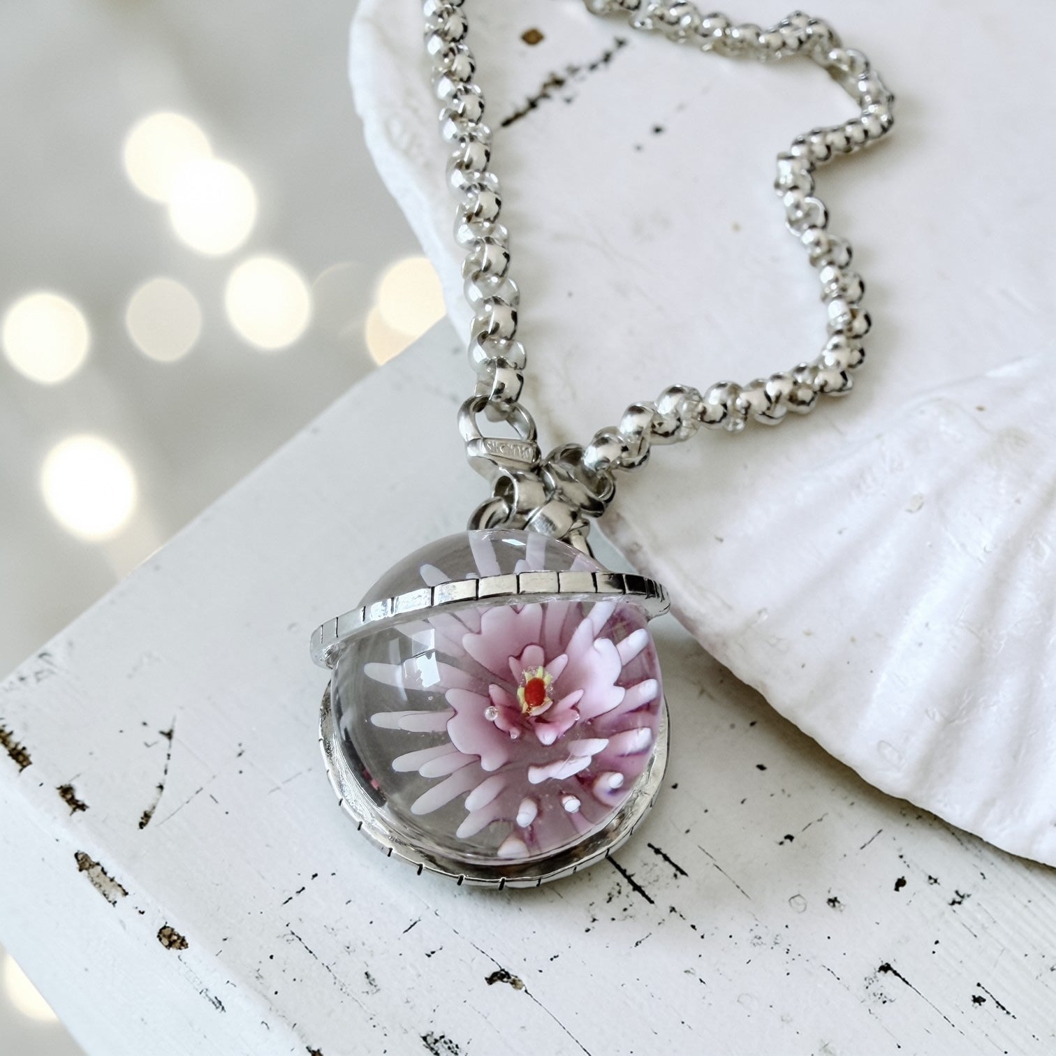 Colgante Halo XL - Cápsula Flor