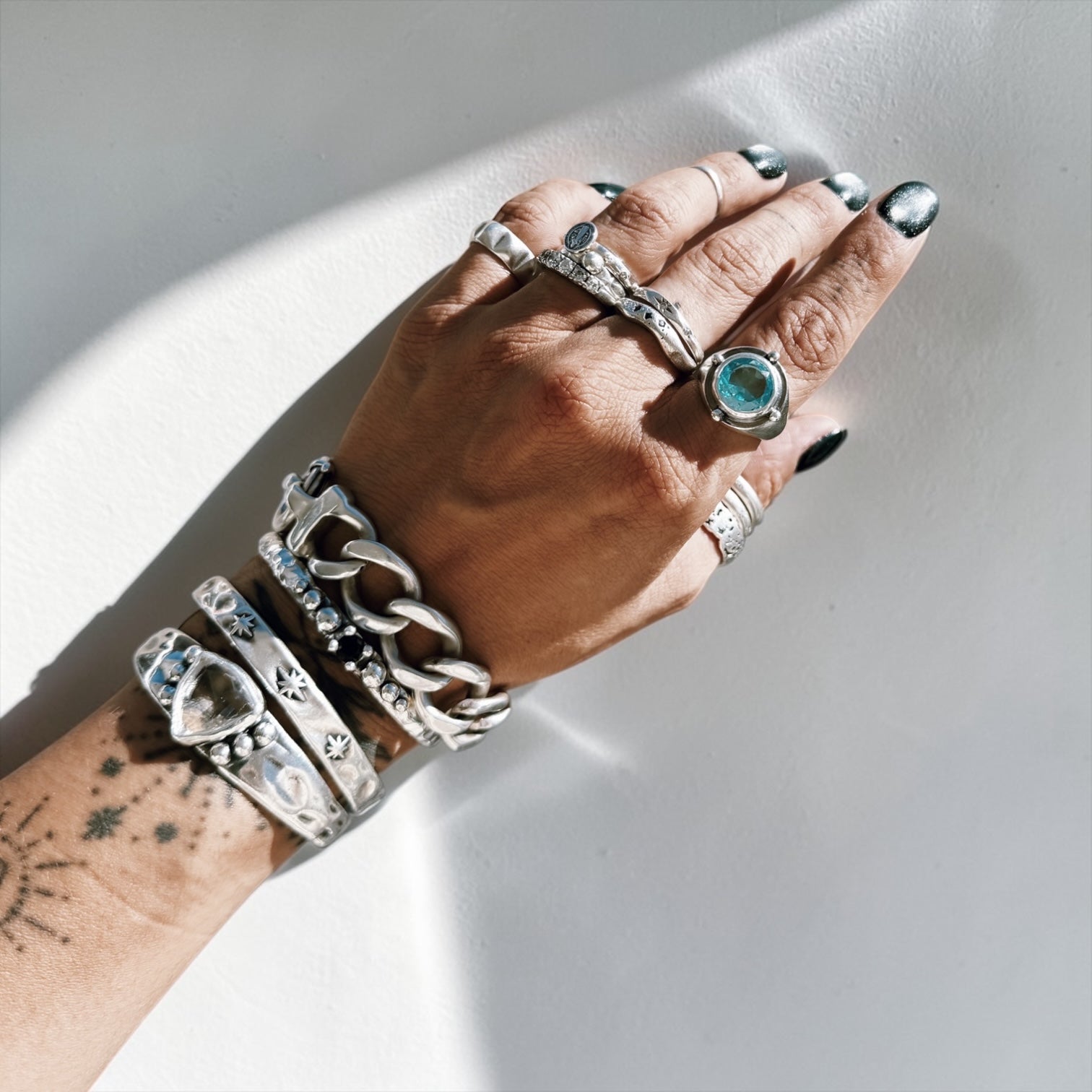 Anillo Sello Orbital - Light Blue