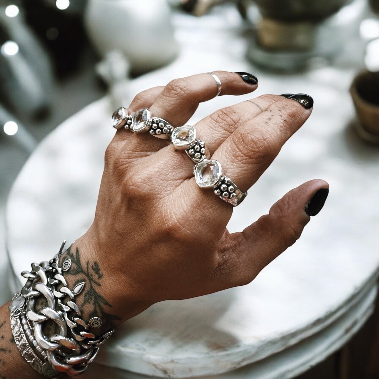 Anillo Racimo Curvy