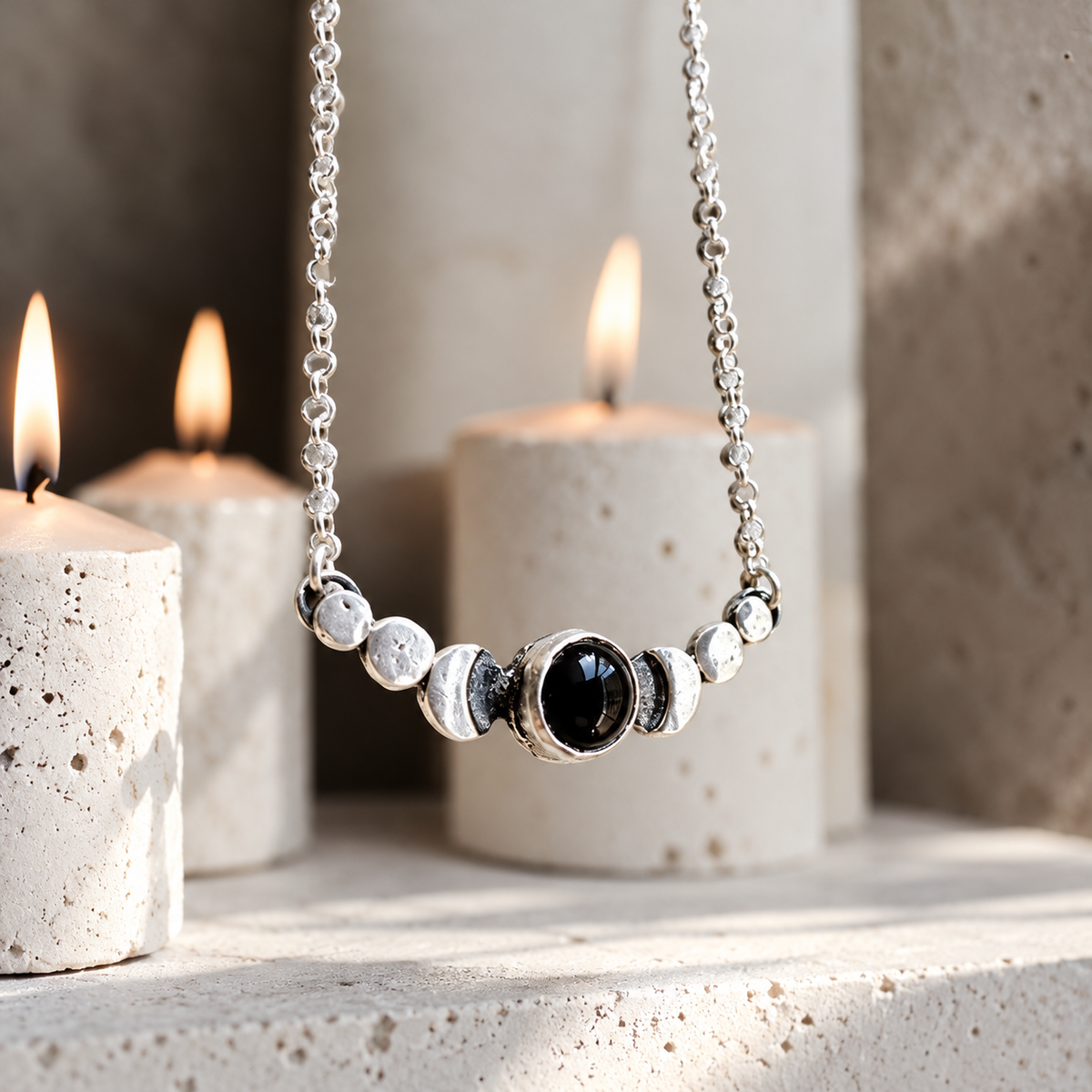 Collar Fases Very Moon Noche Onix