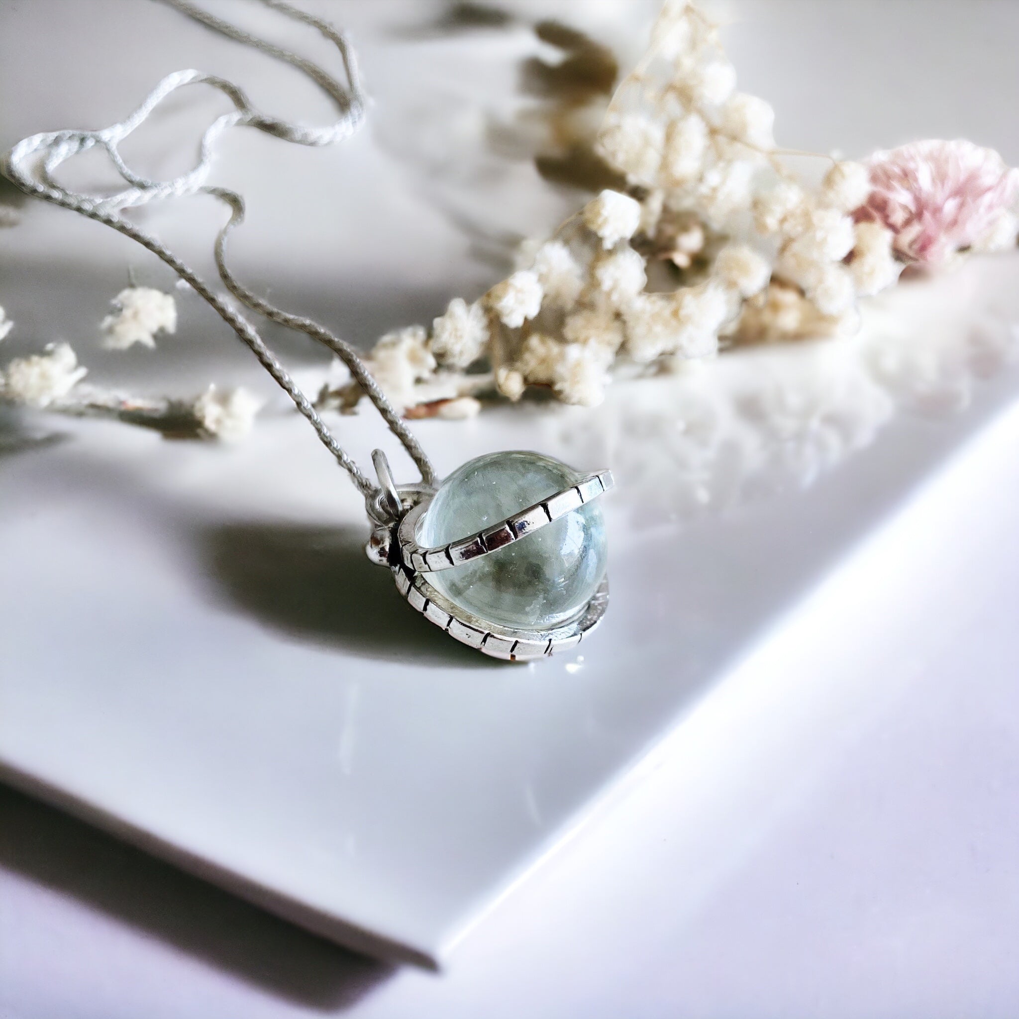 Colgante Halo Clasico Aura Silver "XS"