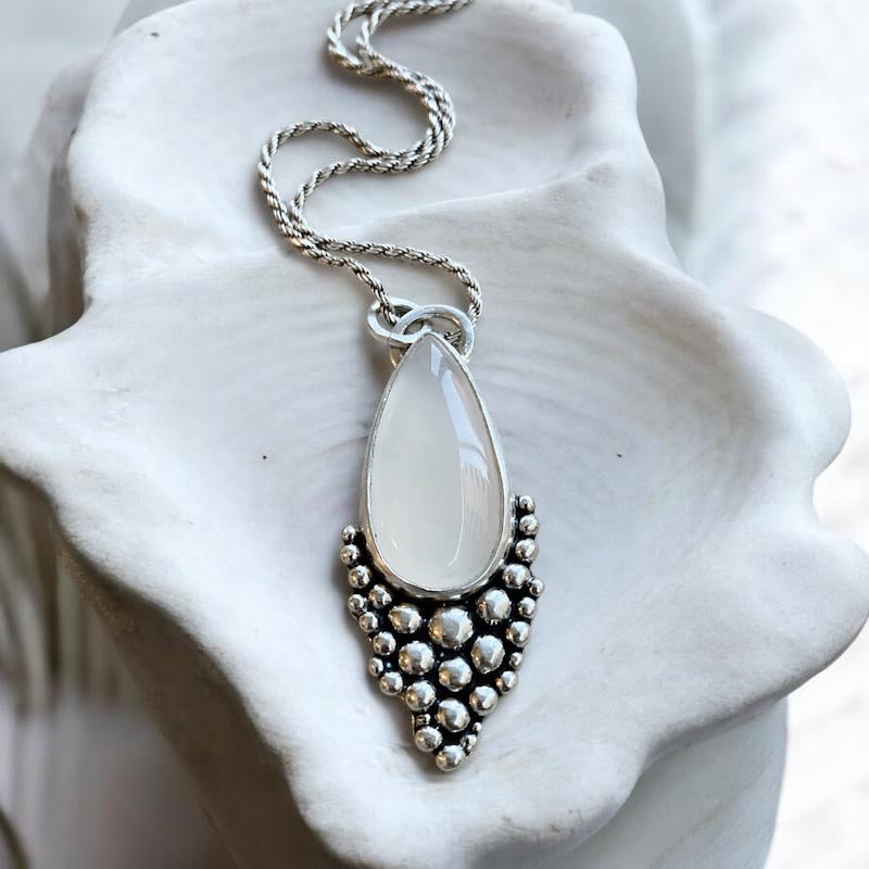 Colgante Gota Empelotada - Varias Piedras