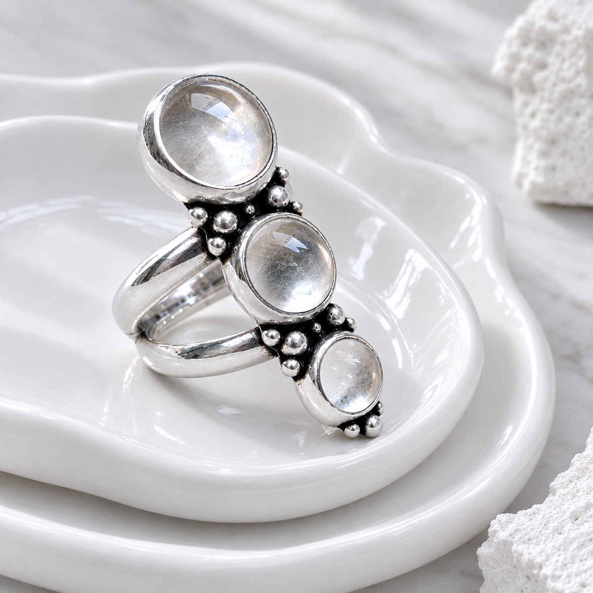 Anillo Degradé Piedra a elección - PREVENTA