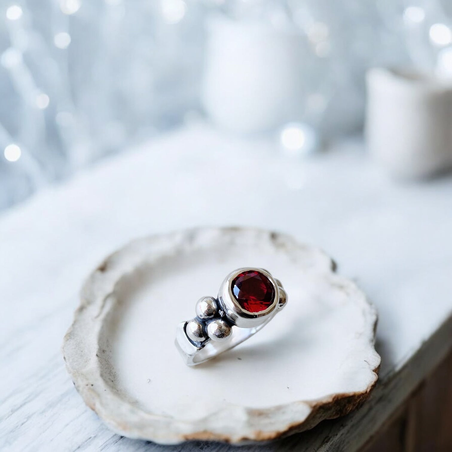 Anillo Elisa Lunar Rubi