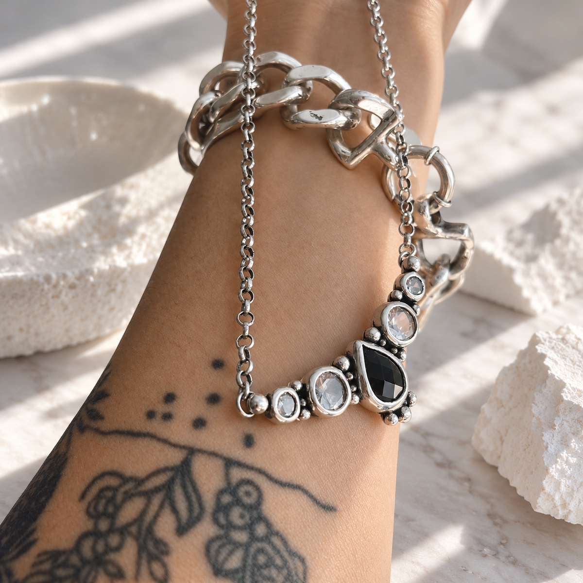 Collar Daydreaming salt & pepper - PREVENTA