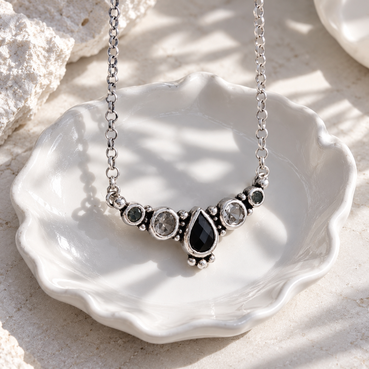 Collar Daydreaming salt & pepper - PREVENTA
