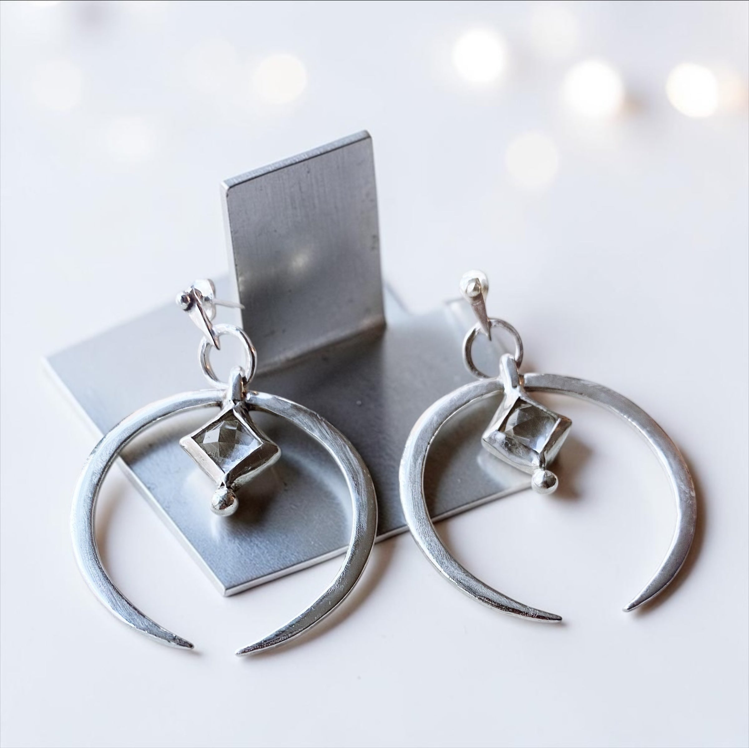 Aros Turcos + Topacio Blanco