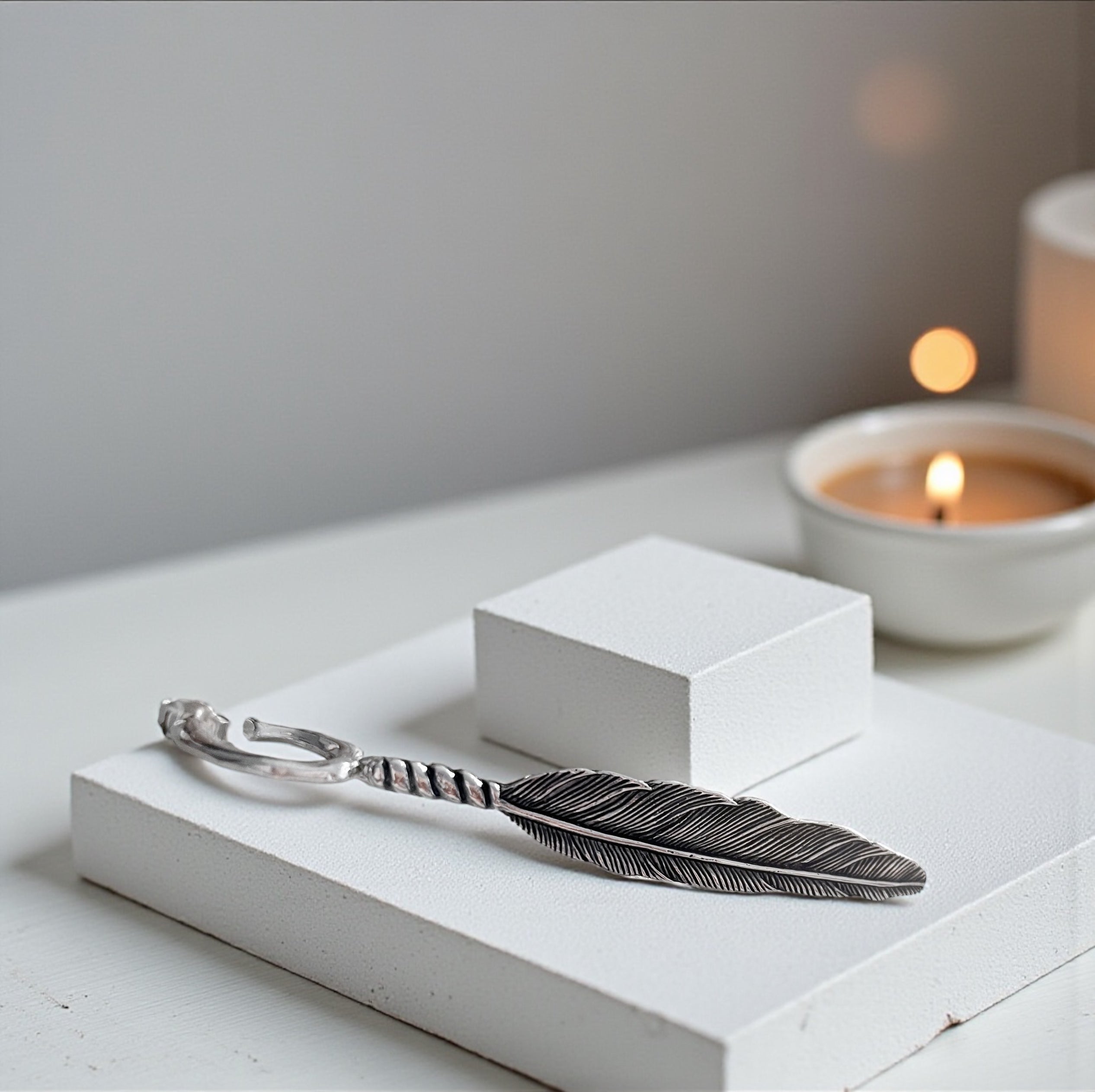 Aro Solitario Pluma War Eagle / varias piedras