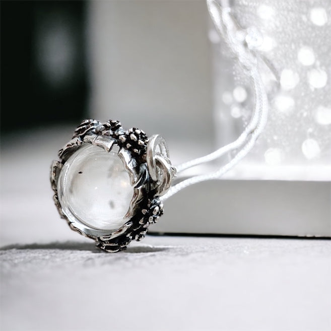 Colgante Halo Perséfone Cuarzo Transparente