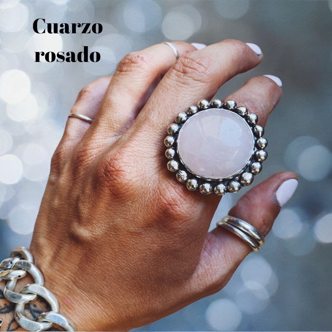 Anillo Big Flower / Piedra a elección