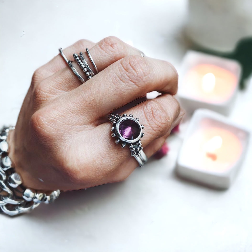 Anillo Leo Spike / Piedra a elección
