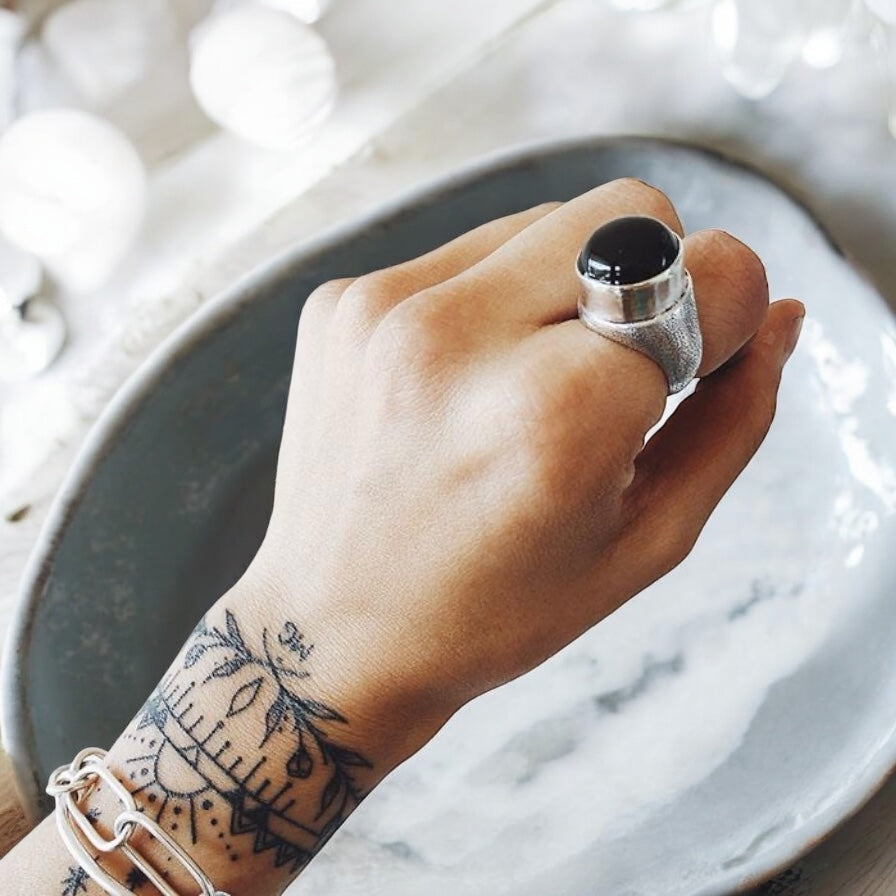 Anillo Sello Onix