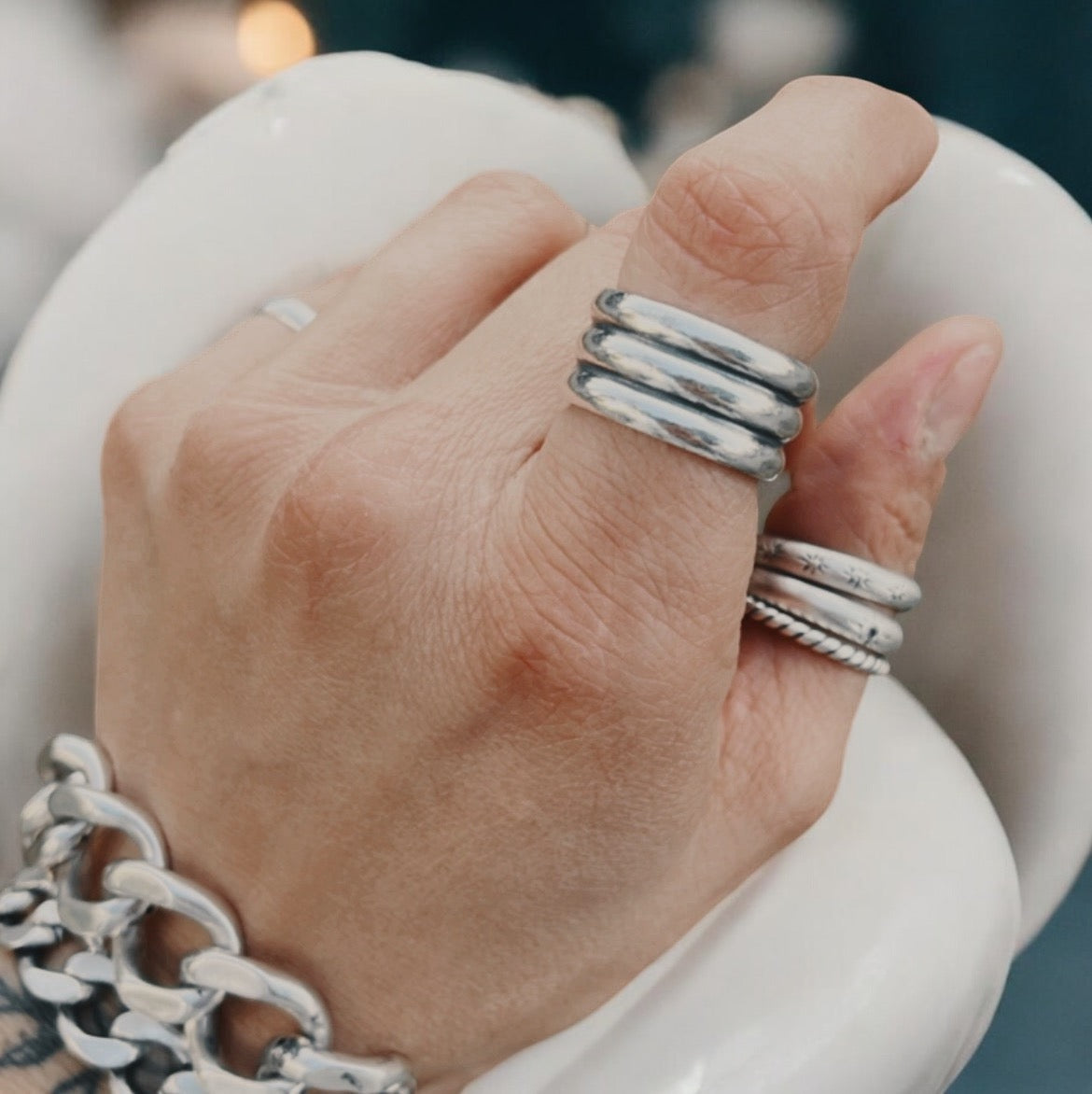 Anillo Triple Caña