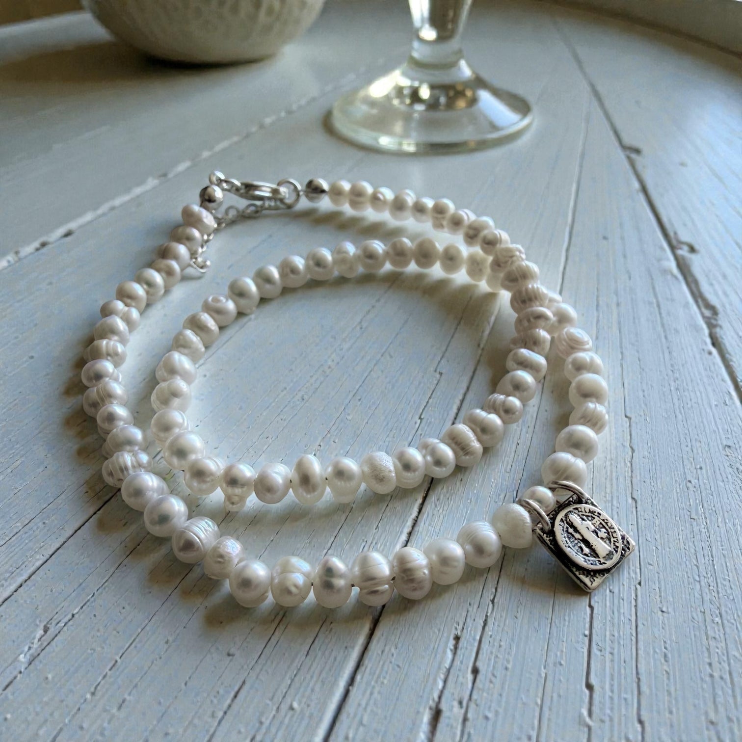 Pulsera Mini Escapulario San Benito