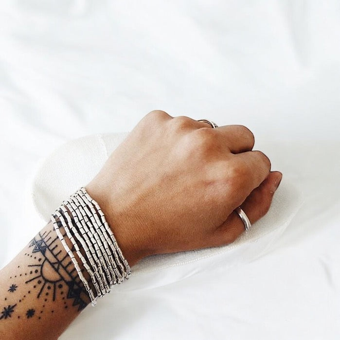 Pulsera o collar Mostacilla Tubo Retro