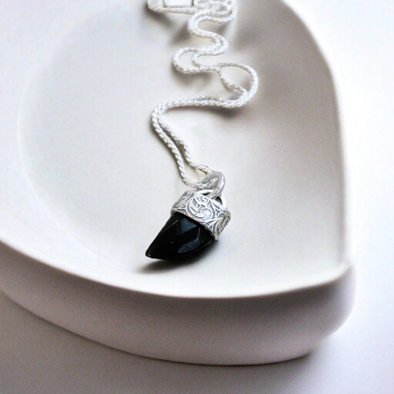 Colgante Mini Cuerno Flamenco - Varias Piedras