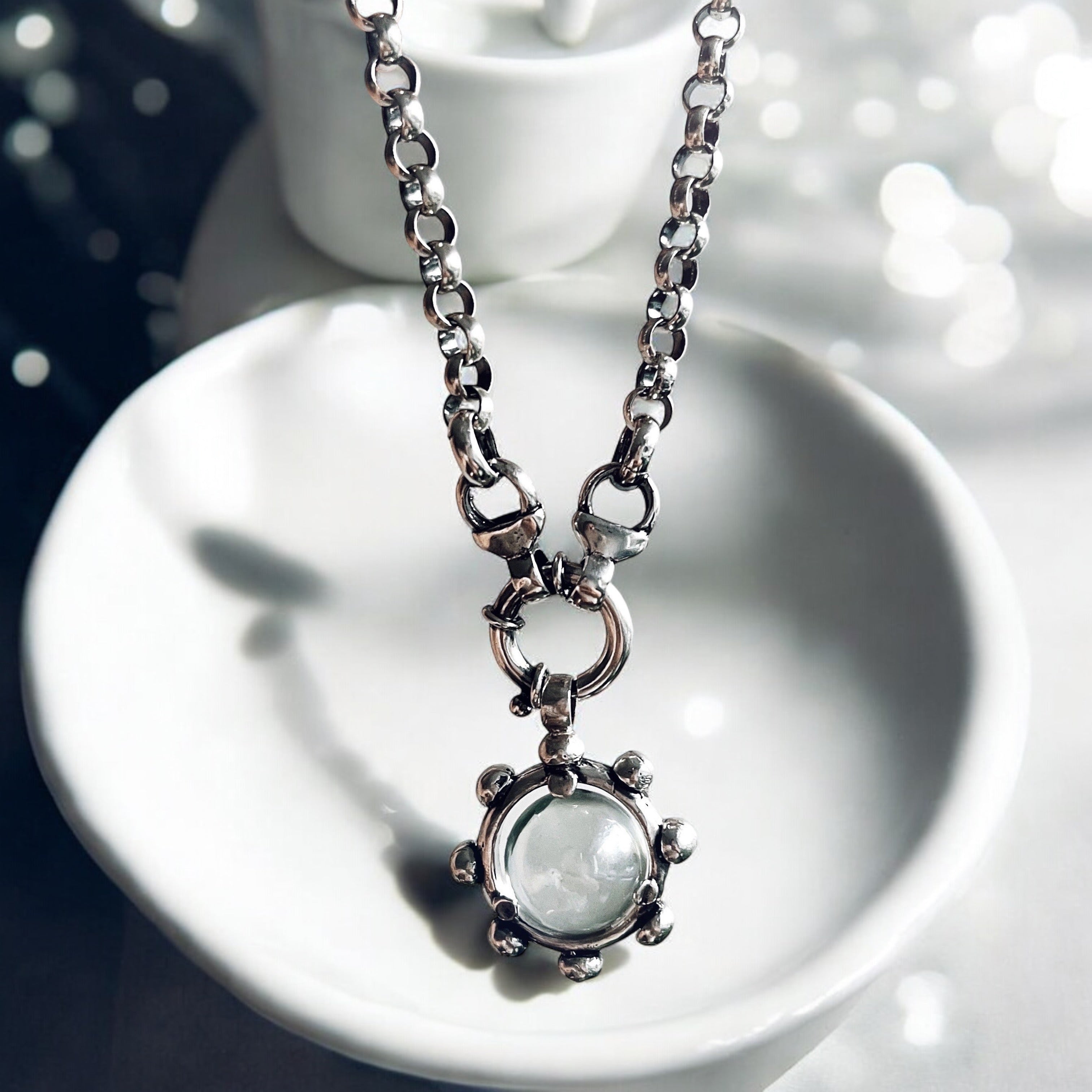 Colgante Halo Bowl Aura Silver