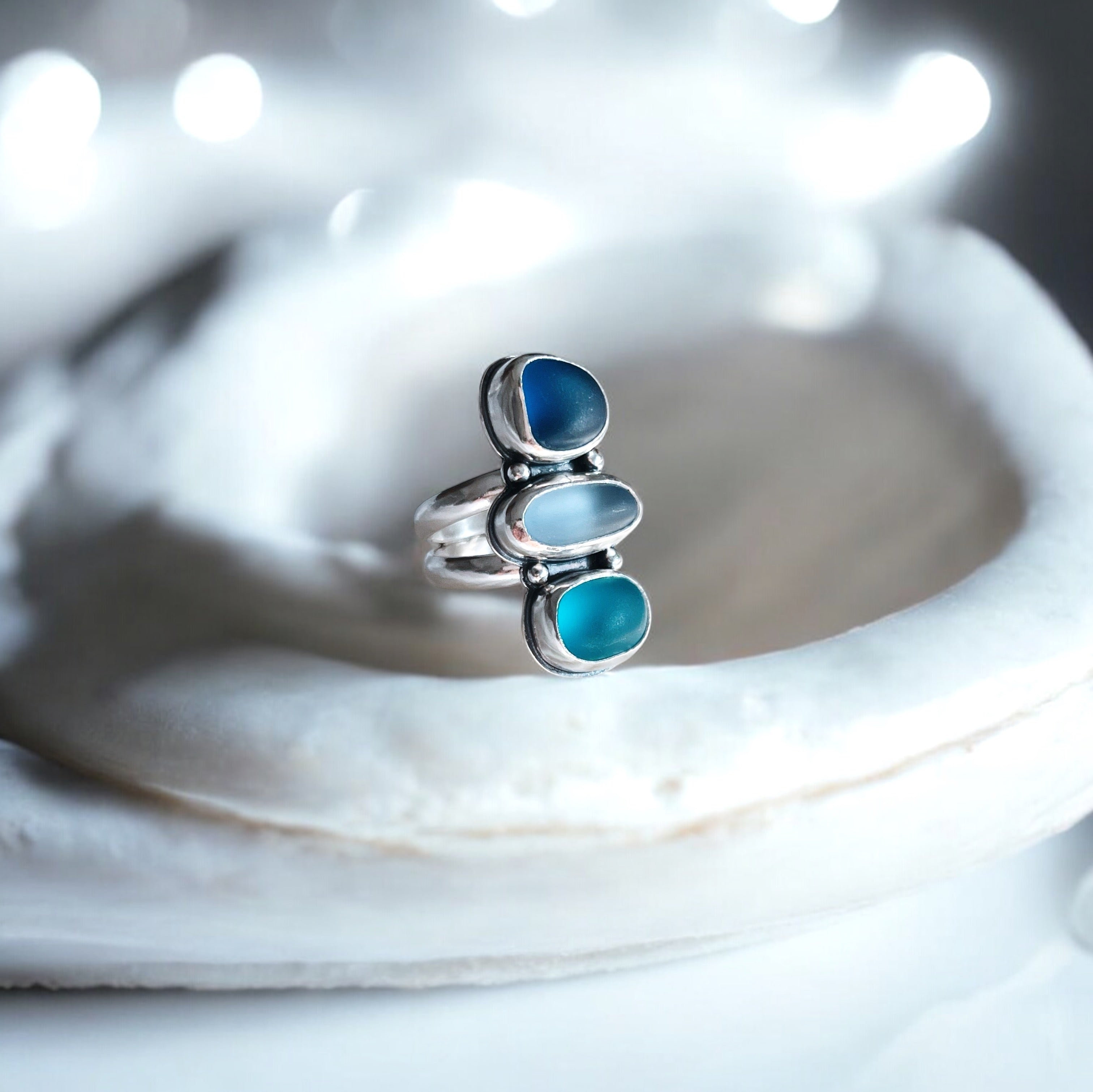 Anillo Amalfi Sea Glass - 4