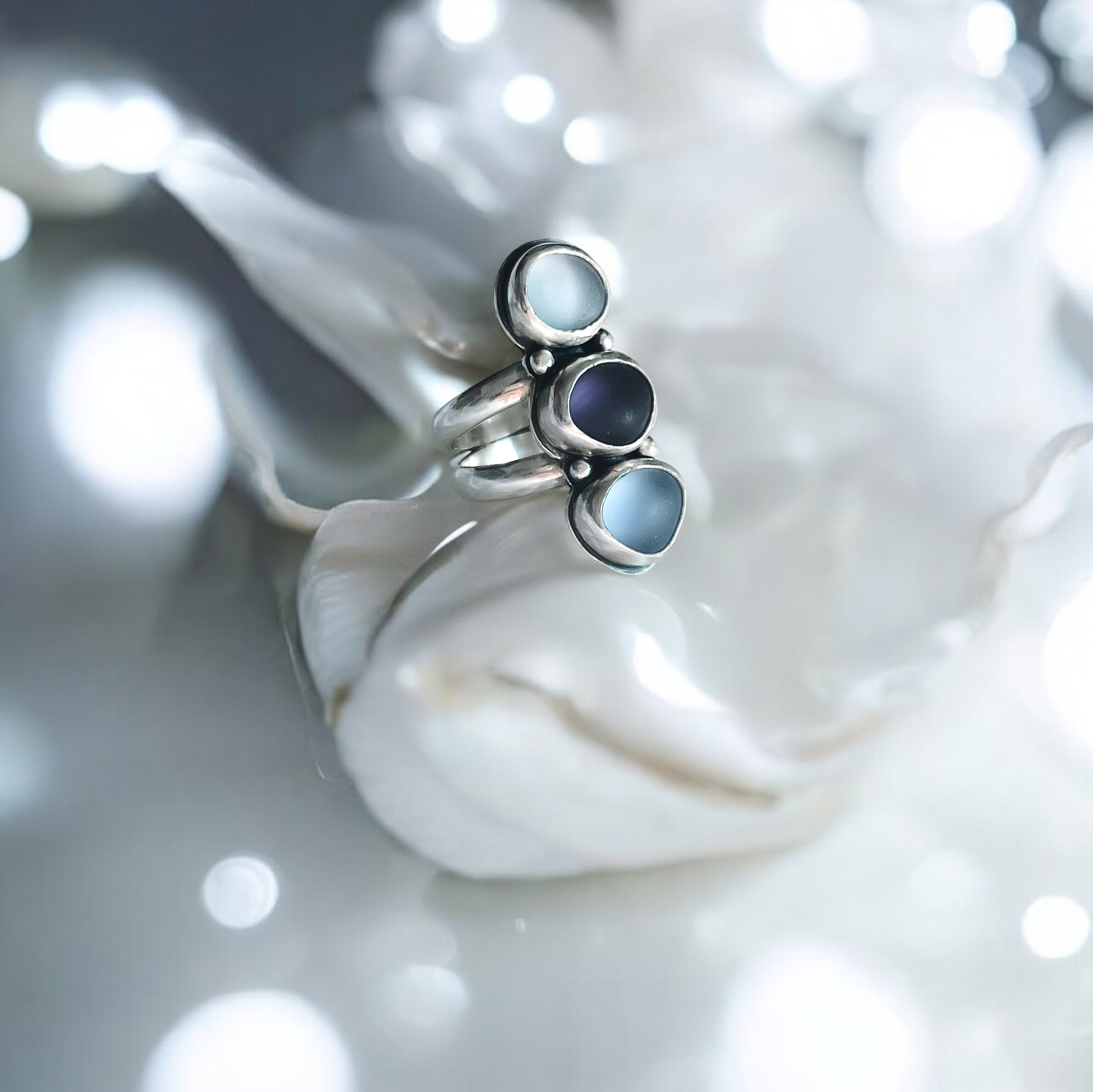Anillo Amalfi Sea Glass - 5
