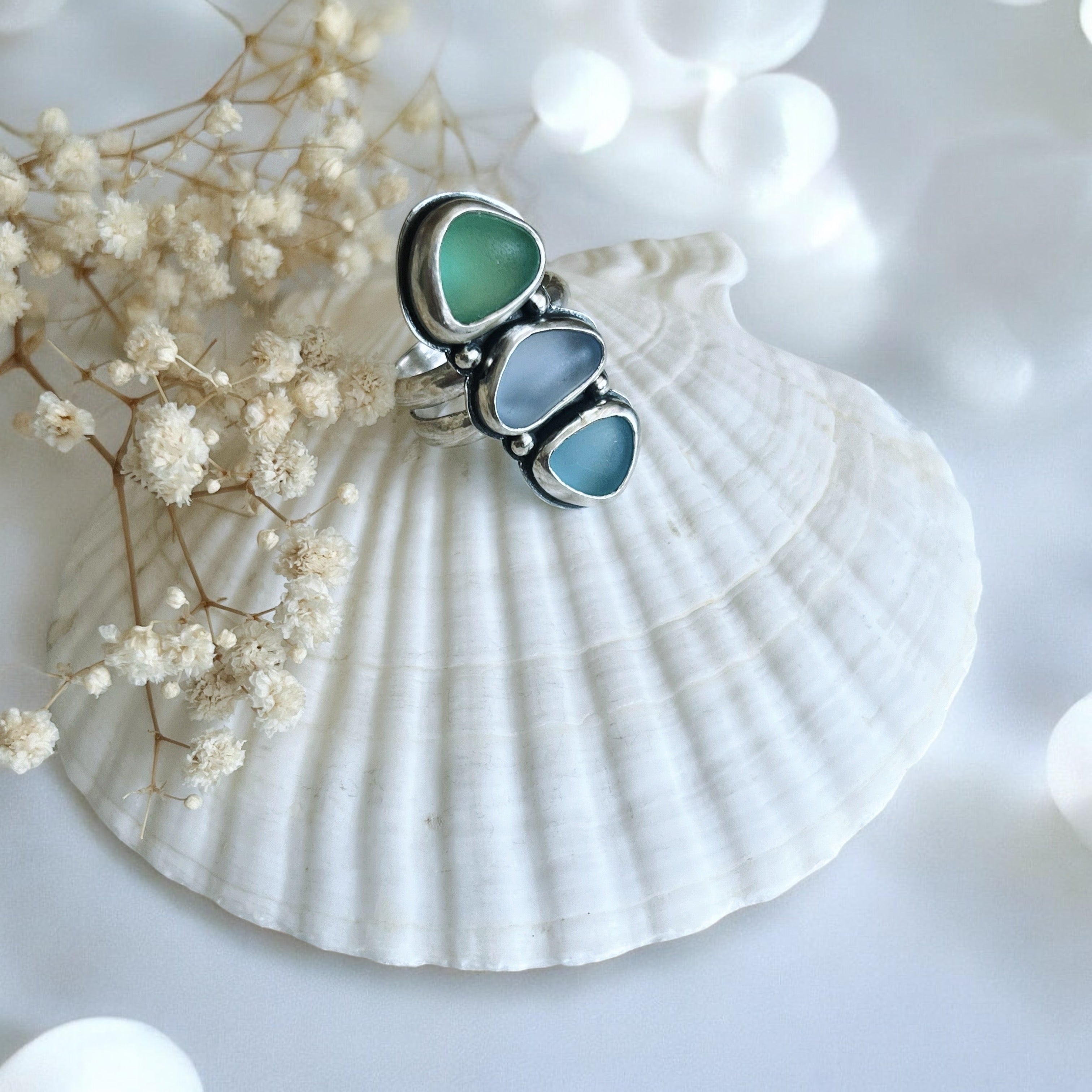 Anillo Amalfi Sea Glass - 8