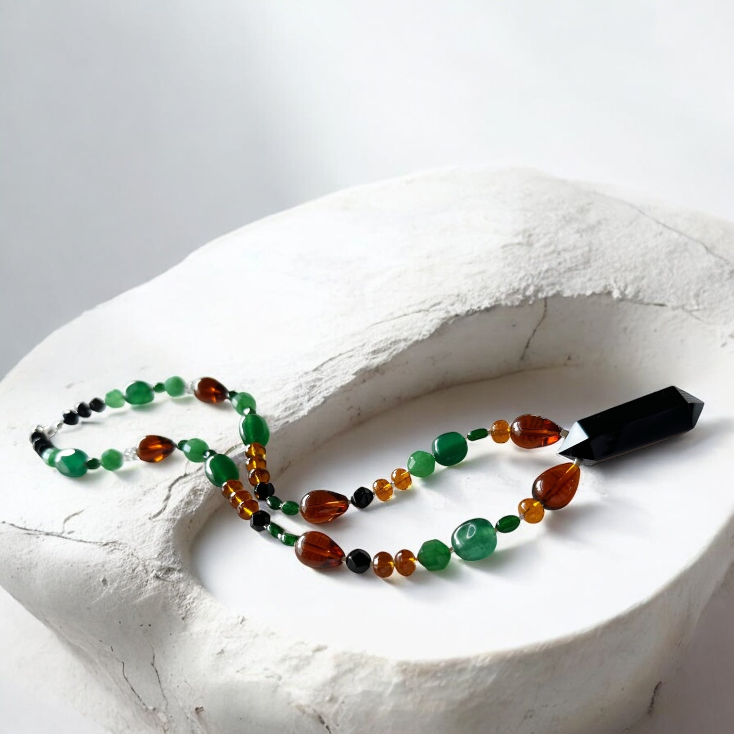 Collar Tibetano - Menta Caramelo Frappé