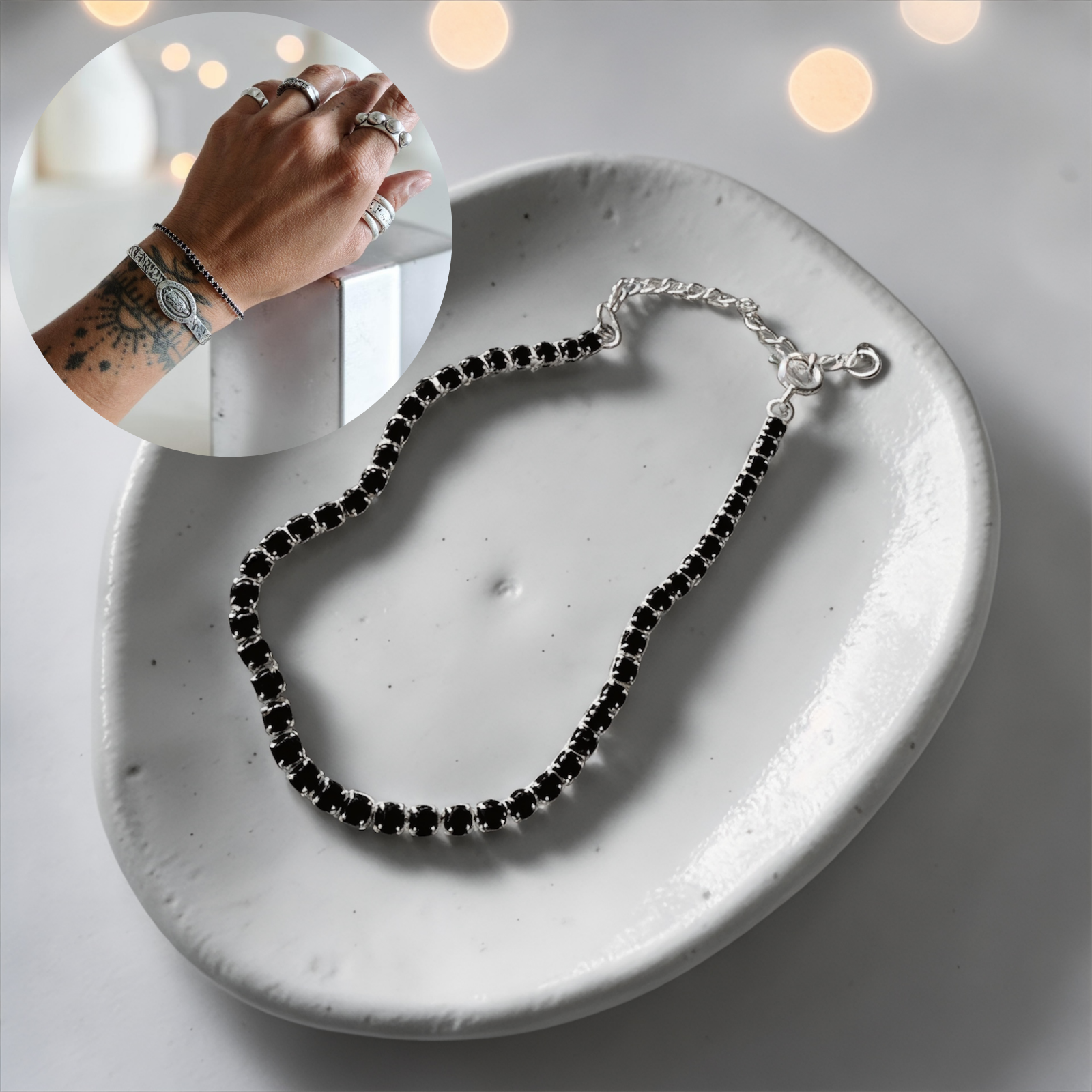 Pulsera Tennis Black
